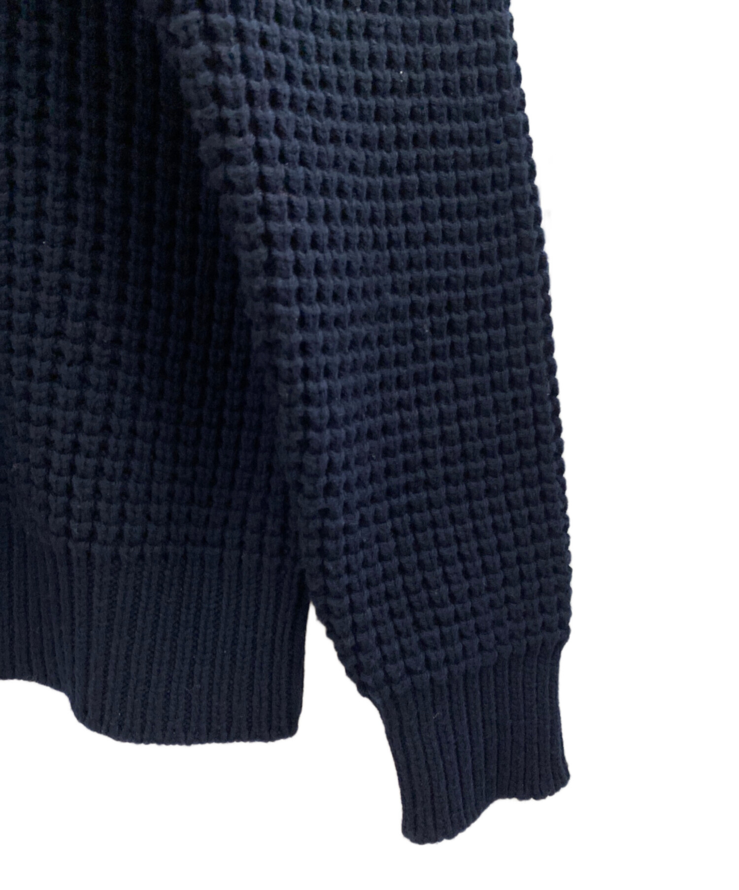 中古・古着通販】JIL SANDER (ジルサンダー) ワッフルニット ネイビー