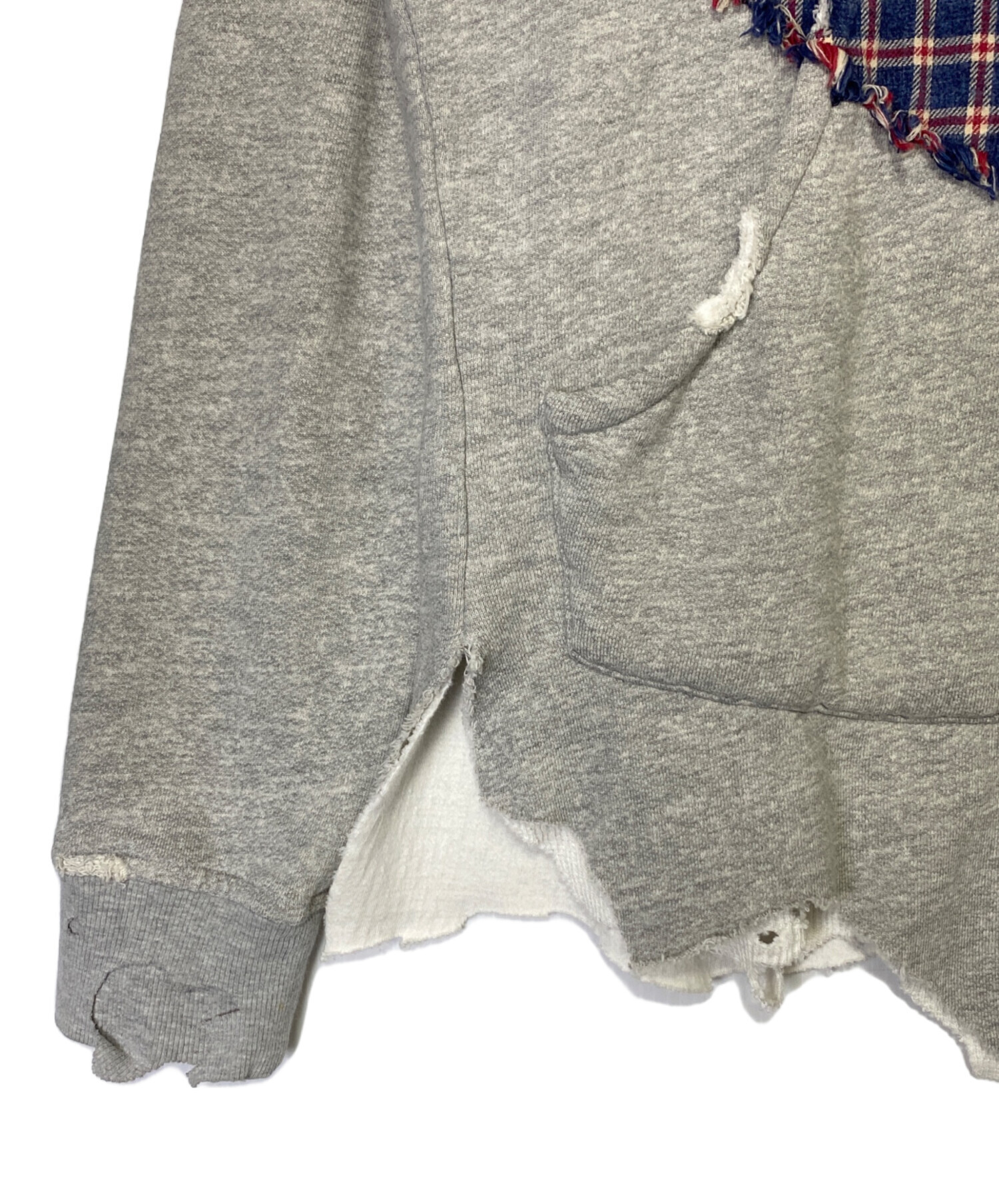 中古・古着通販】GREG LAUREN (グレッグローレン) 切替シャツ ネイビー
