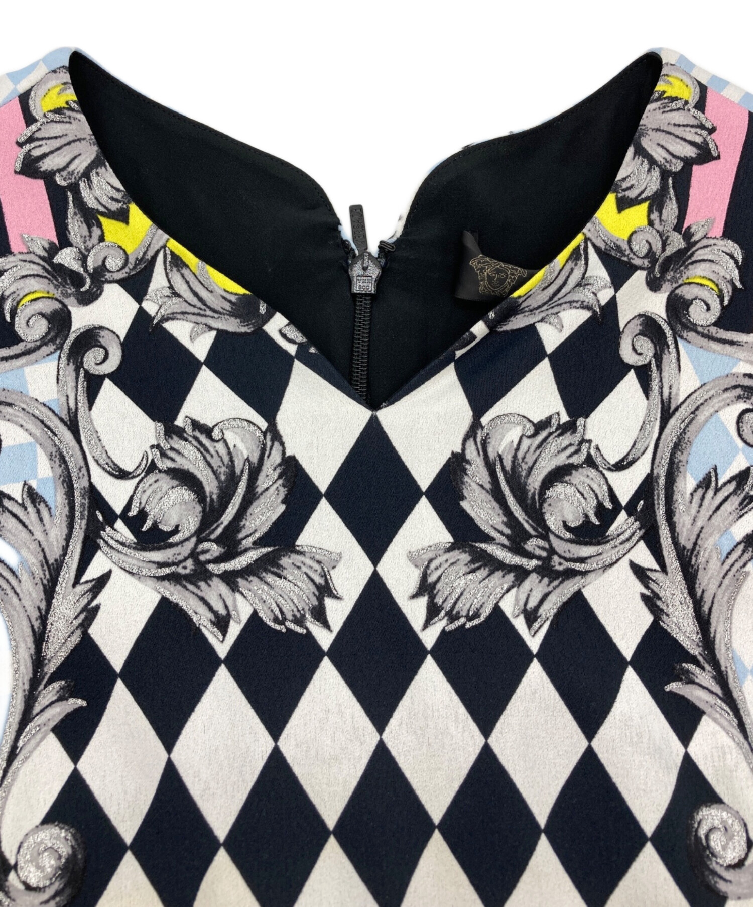 中古・古着通販】VERSACE (ヴェルサーチ) ノースリーブワンピース