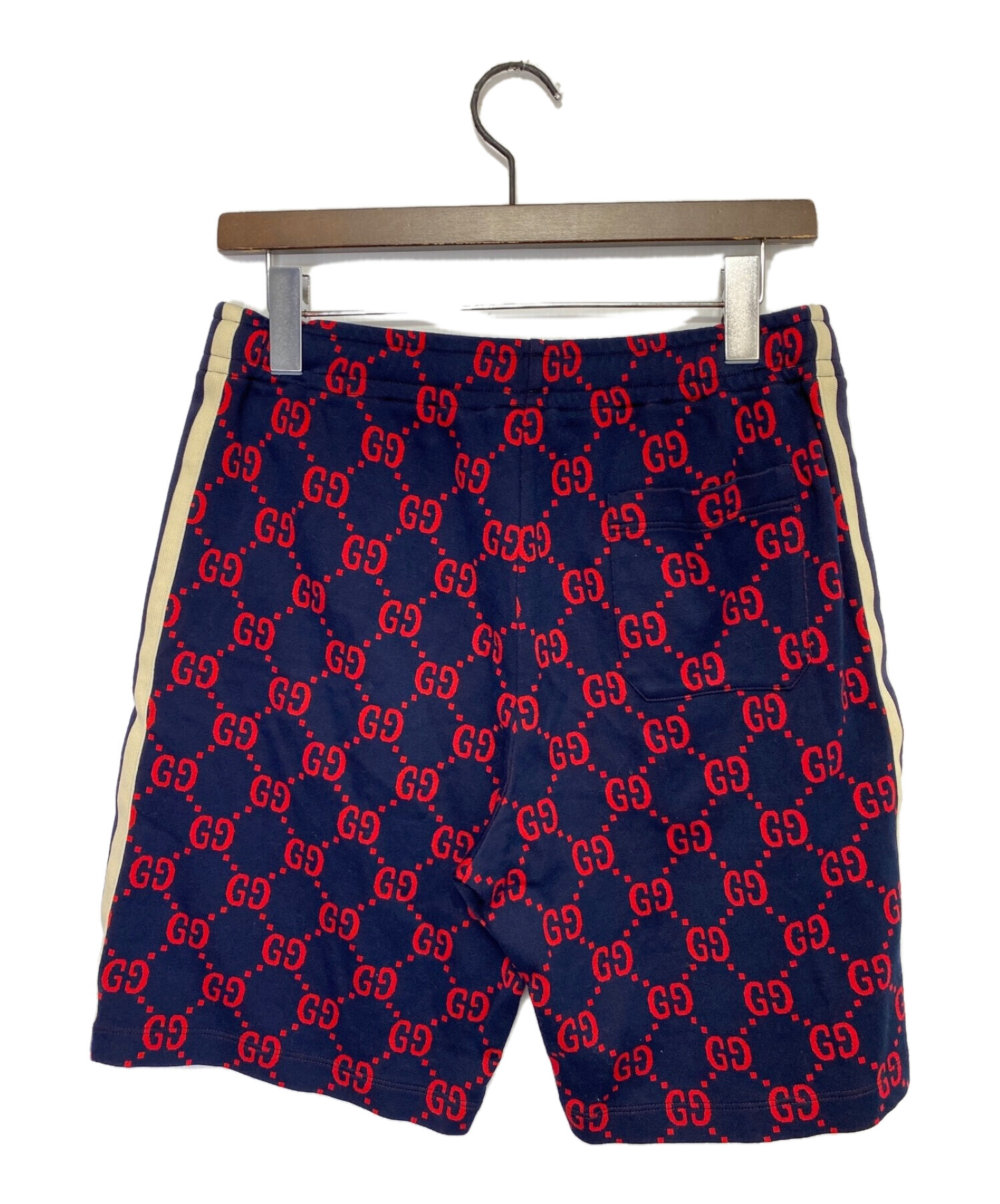 中古・古着通販】GUCCI (グッチ) GGジャガードショートパンツ ネイビー