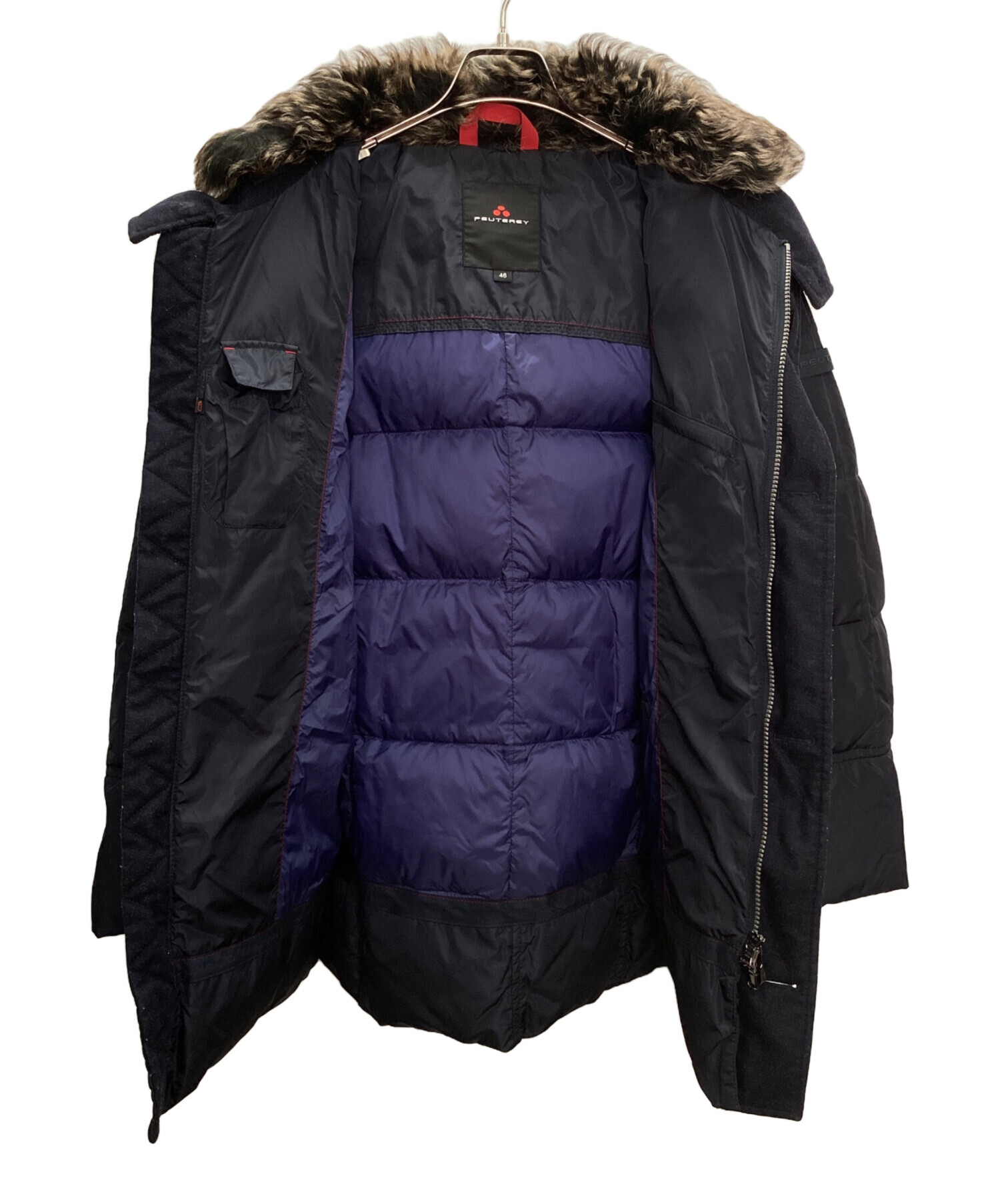 中古・古着通販】PEUTEREY (ピューテリー) ダウンジャケット ネイビー