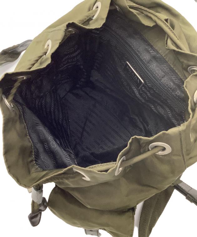 中古・古着通販】PRADA (プラダ) ナイロンリュック カーキ｜ブランド