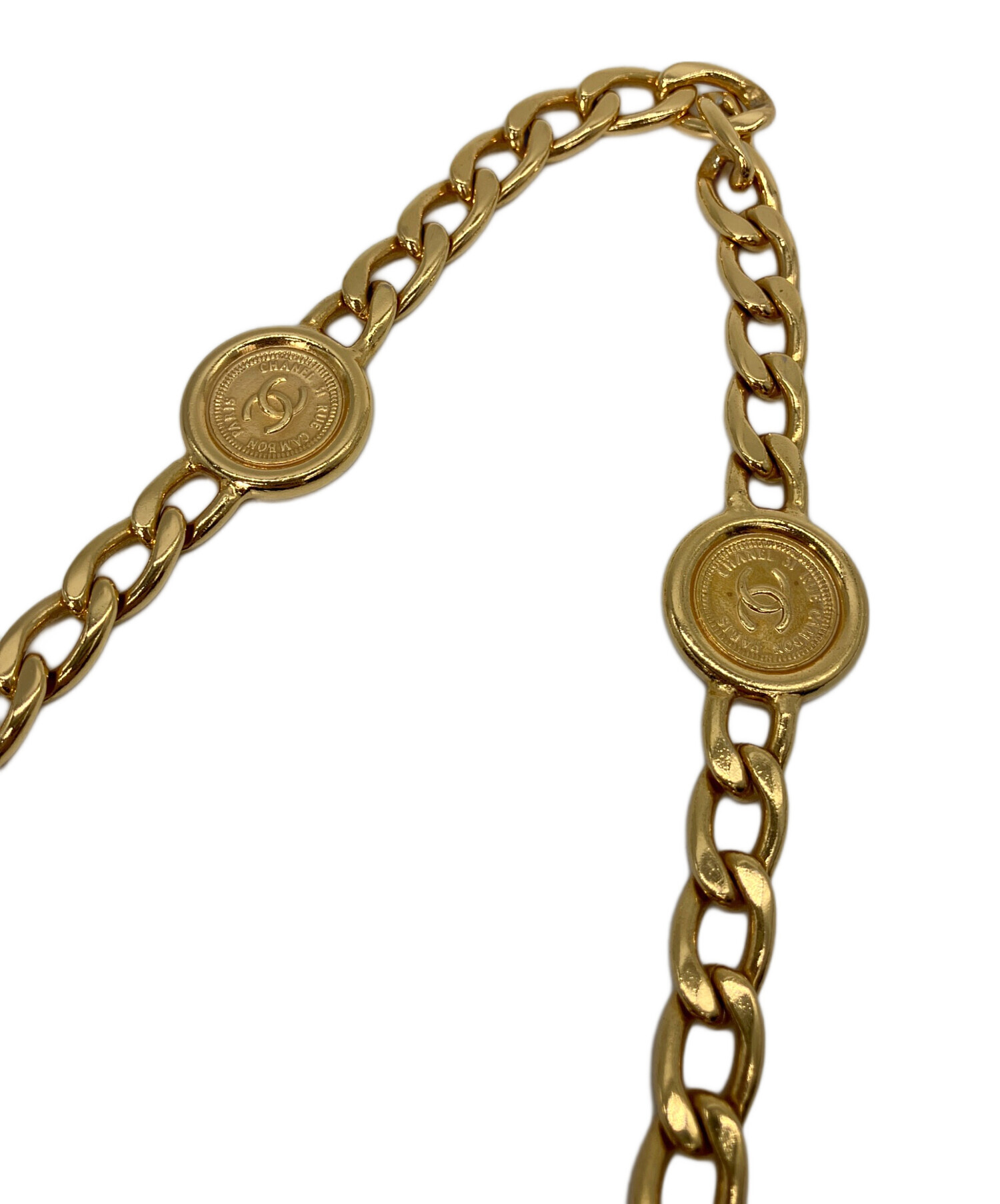 中古・古着通販】CHANEL (シャネル) チェーンベルト ゴールドカラー