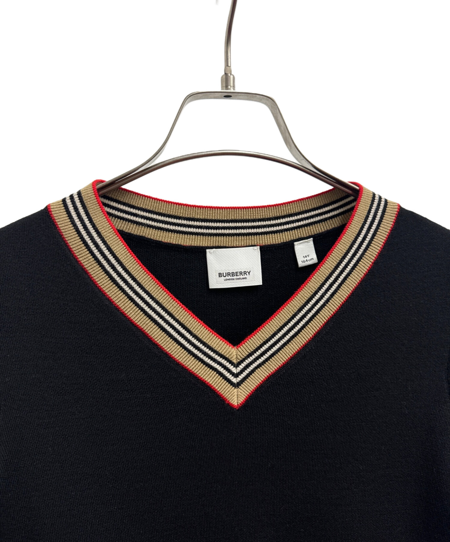 中古・古着通販】BURBERRY (バーバリー) アイコンストライプニット