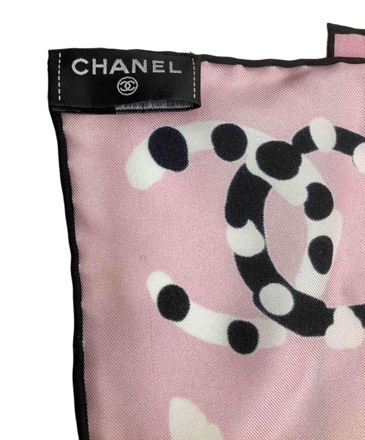 中古・古着通販】CHANEL (シャネル) ココマークシルクスカーフ ピンク