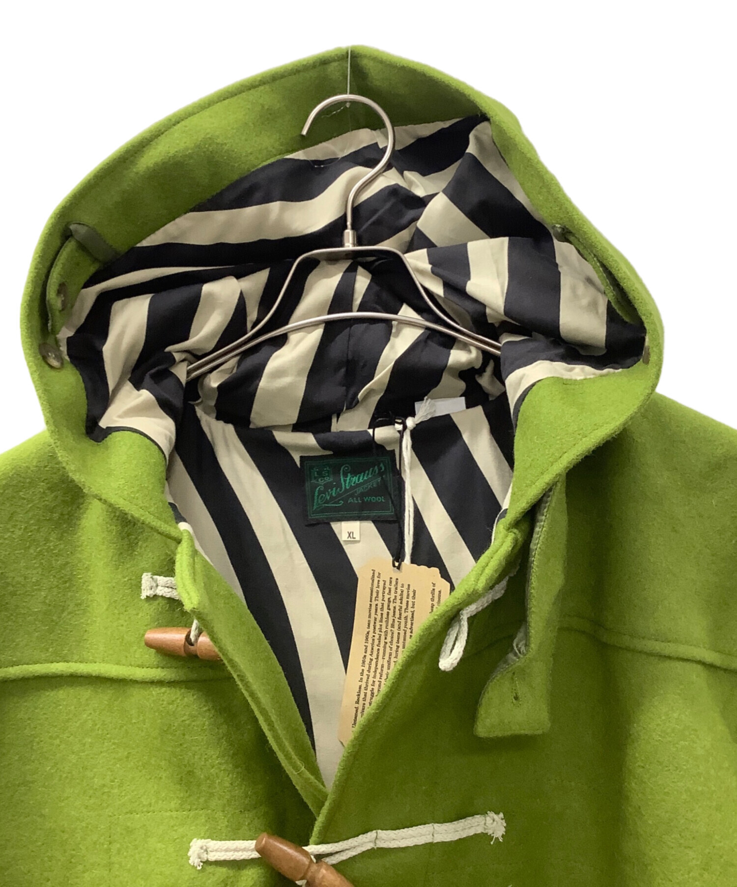 中古・古着通販】LEVI'S (リーバイス) ダッフルコート グリーン サイズ