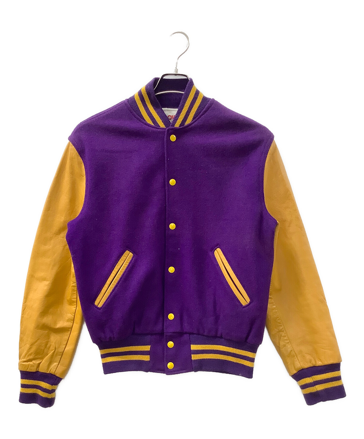 中古・古着通販】Holloway (ホロウェイ) スタジャン パープル×イエロー