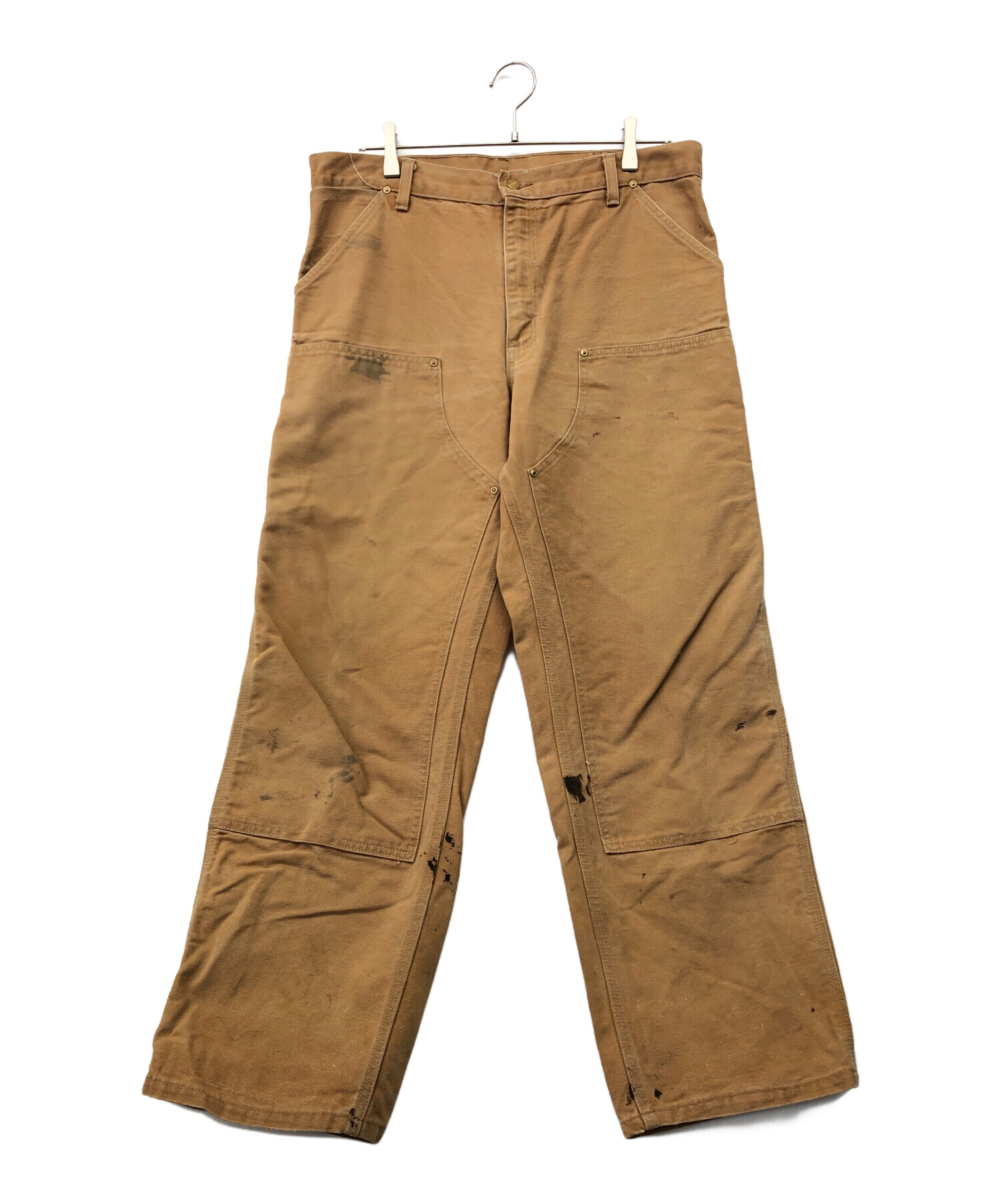 中古・古着通販】CarHartt (カーハート) ダブルニーパンツ ブラウン