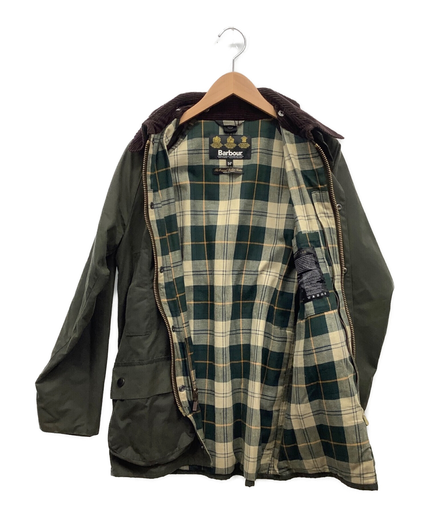 中古・古着通販】Barbour (バブアー) オイルドジャケット セージ
