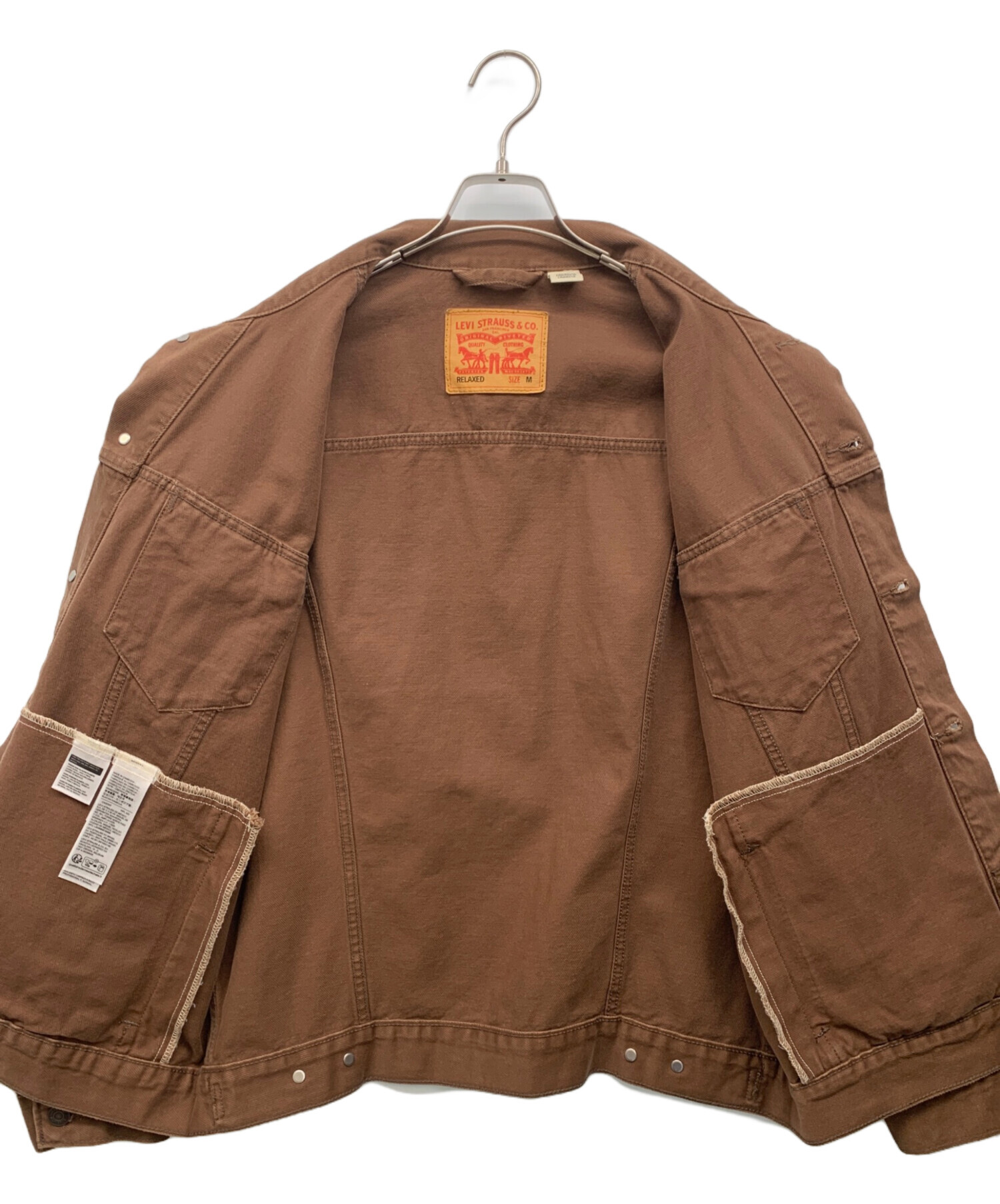 中古・古着通販】LEVI'S (リーバイス) デニムジャケット ブラウン