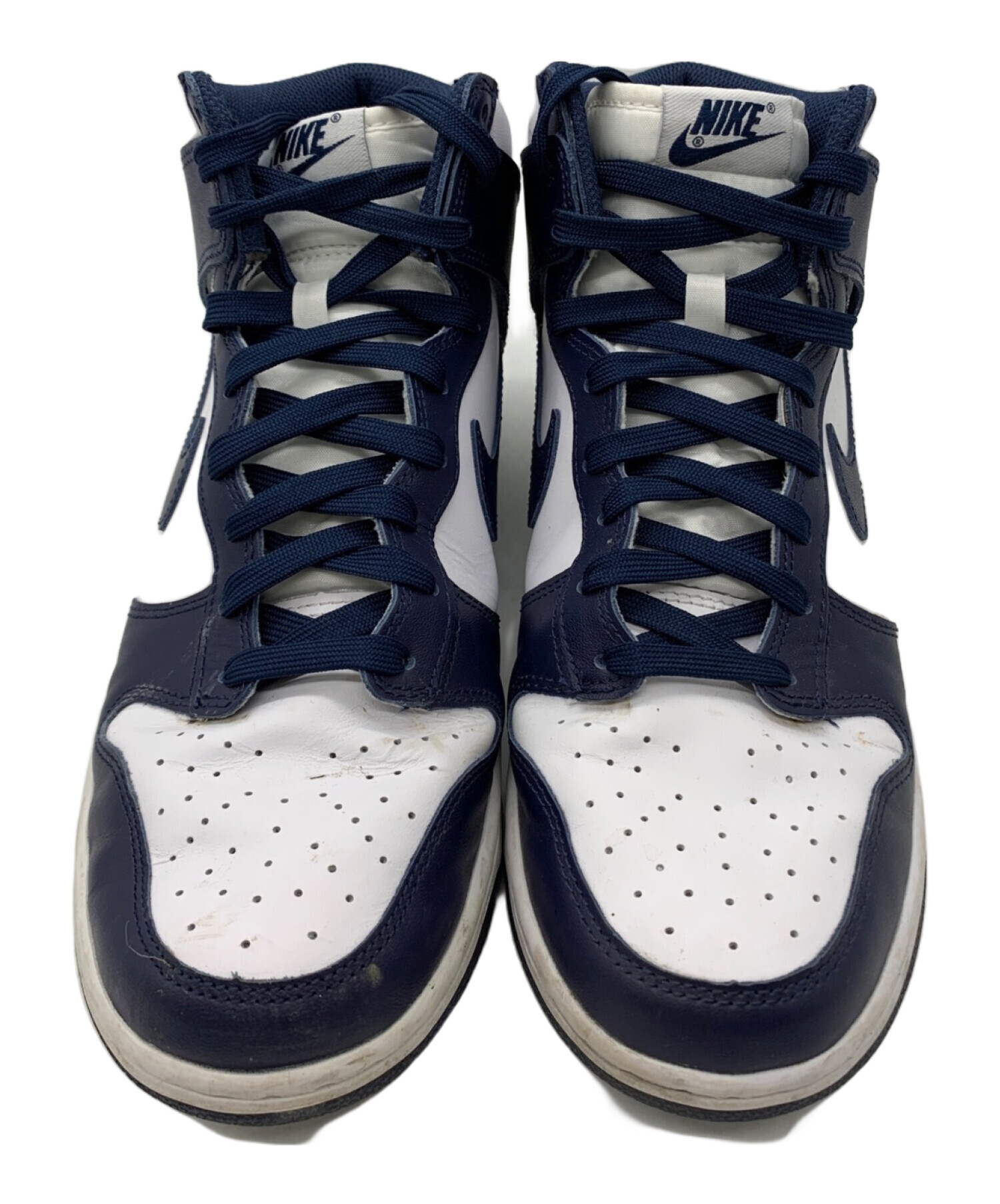 中古・古着通販】NIKE (ナイキ) ハイカットスニーカー ネイビー