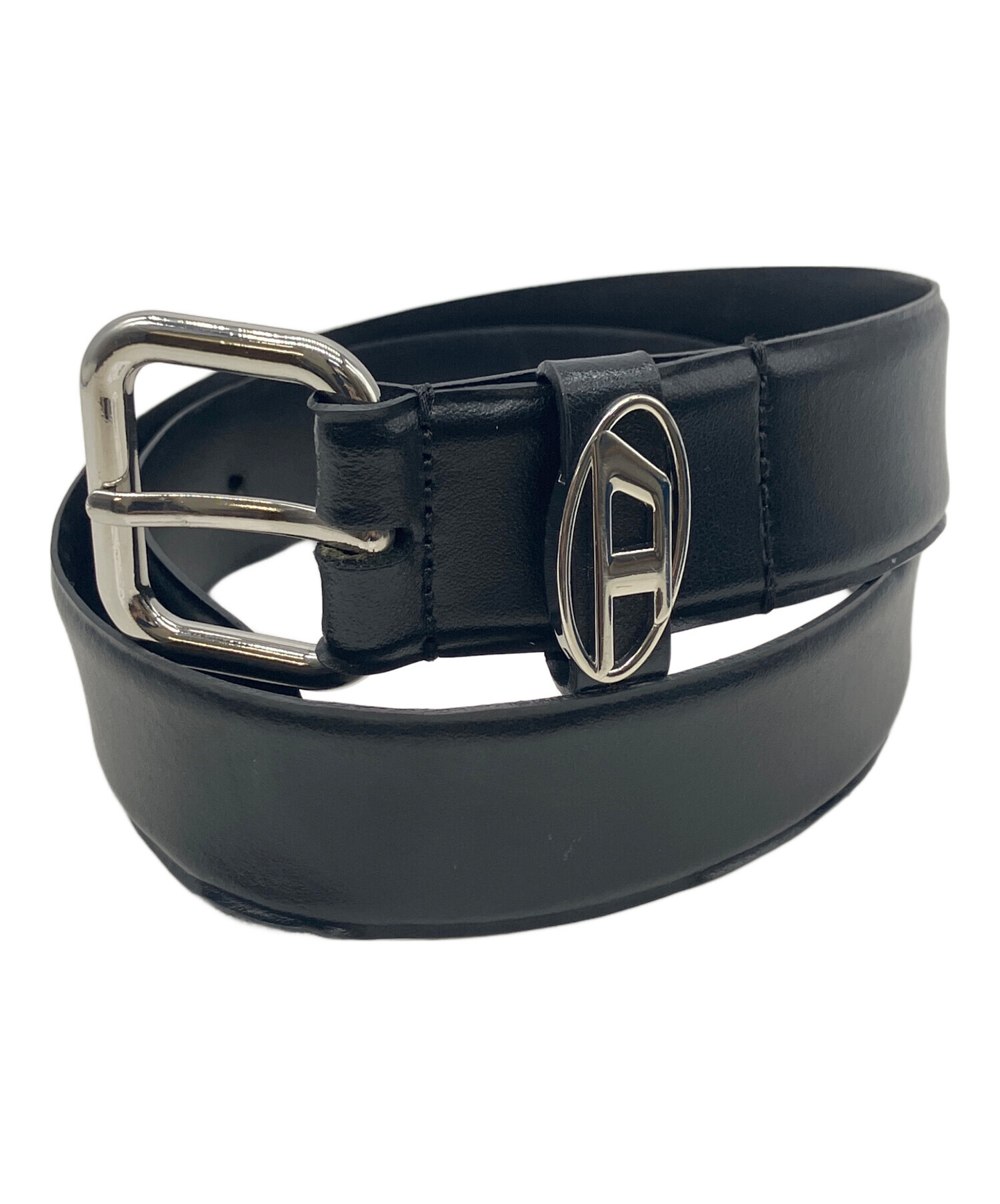 中古・古着通販】DIESEL (ディーゼル) レザーベルト ブラック サイズ