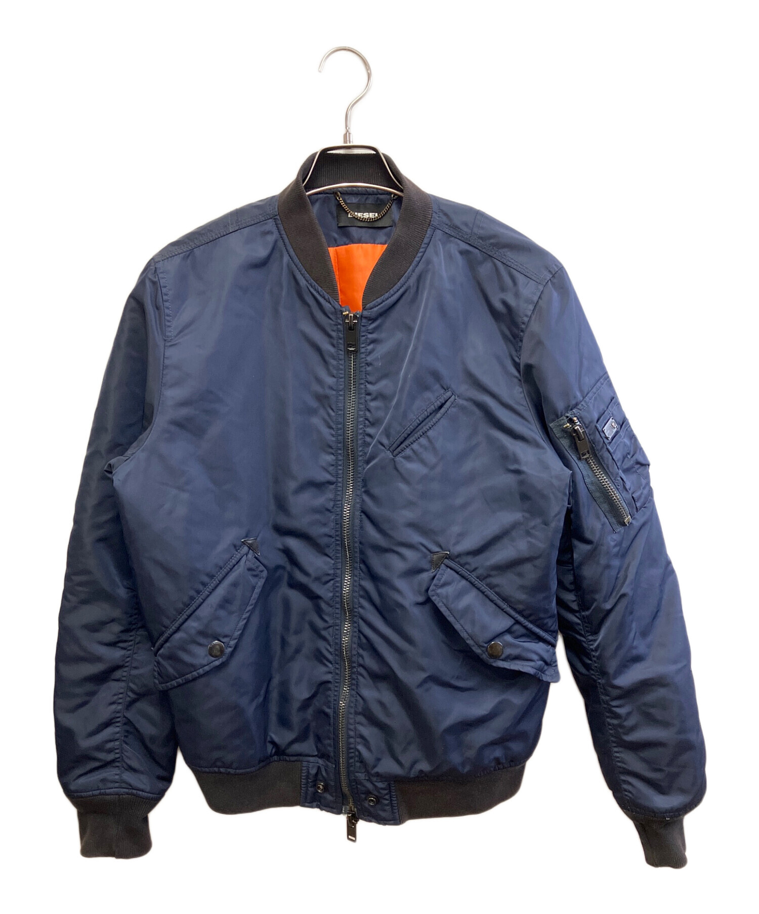 中古・古着通販】DIESEL (ディーゼル) MA-1ジャケット ネイビー サイズ