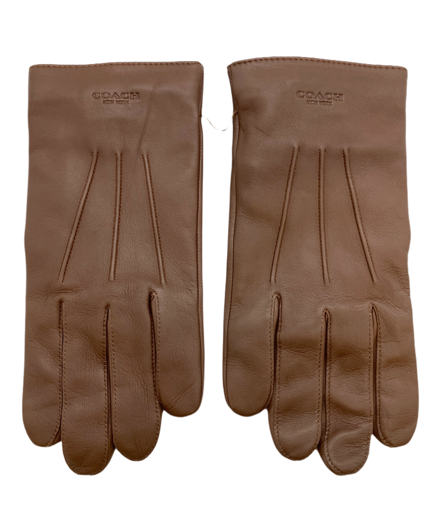 中古・古着通販】COACH (コーチ) レザーグローブ ブラウン サイズ:SIZE