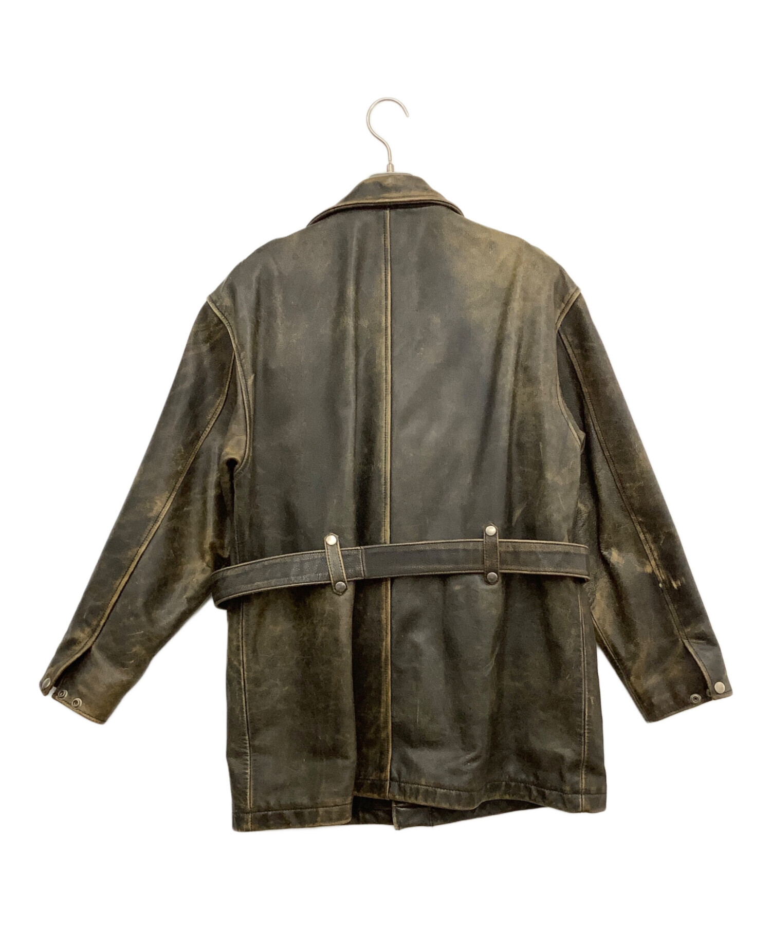 中古・古着通販】G.S.C (ジーエスシー) レザーライダースジャケット