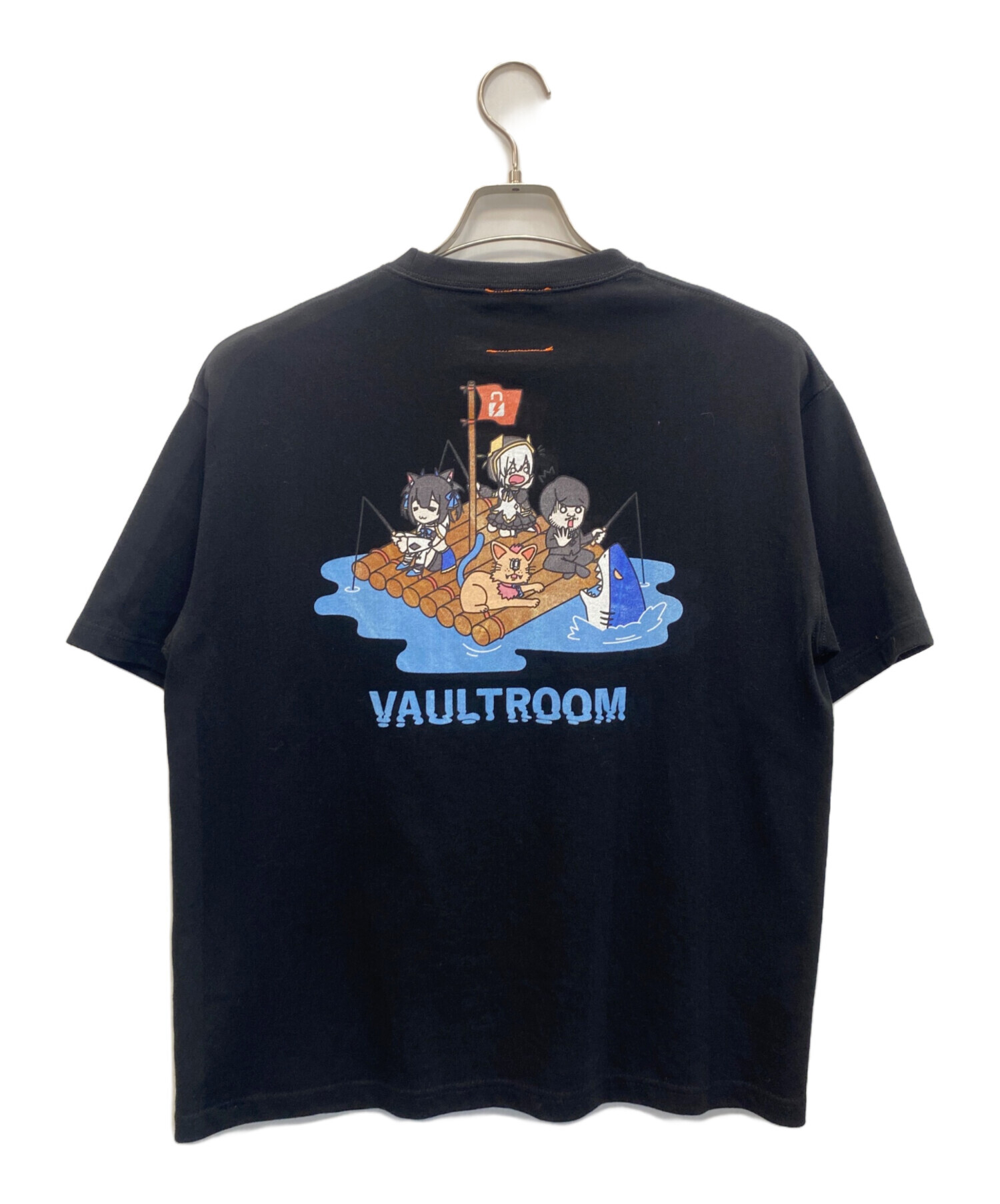 中古・古着通販】VAULTROOM (ボルトルーム) 半袖カットソー ブラック