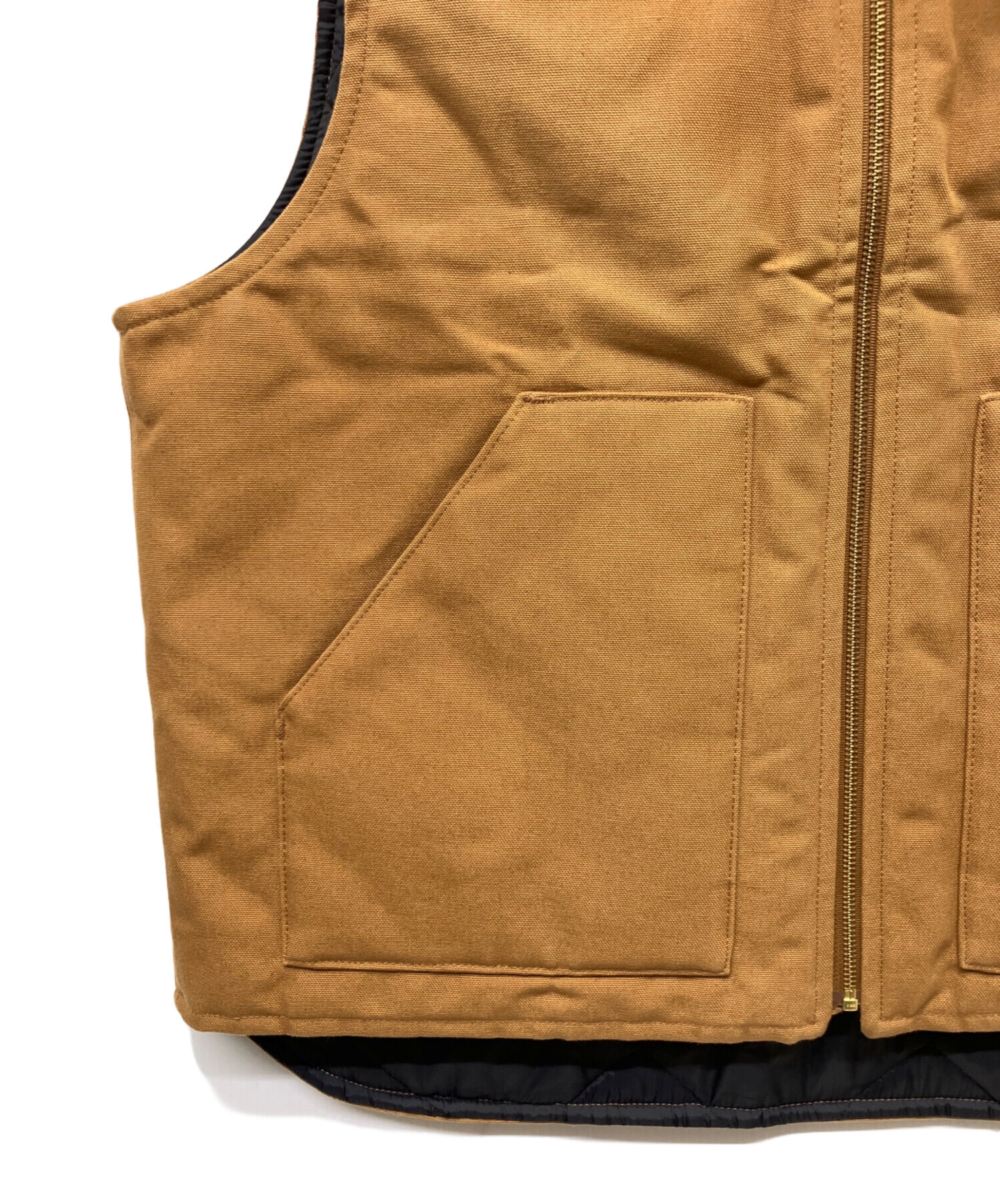 中古・古着通販】CarHartt (カーハート) ダックベスト ブラウン サイズ