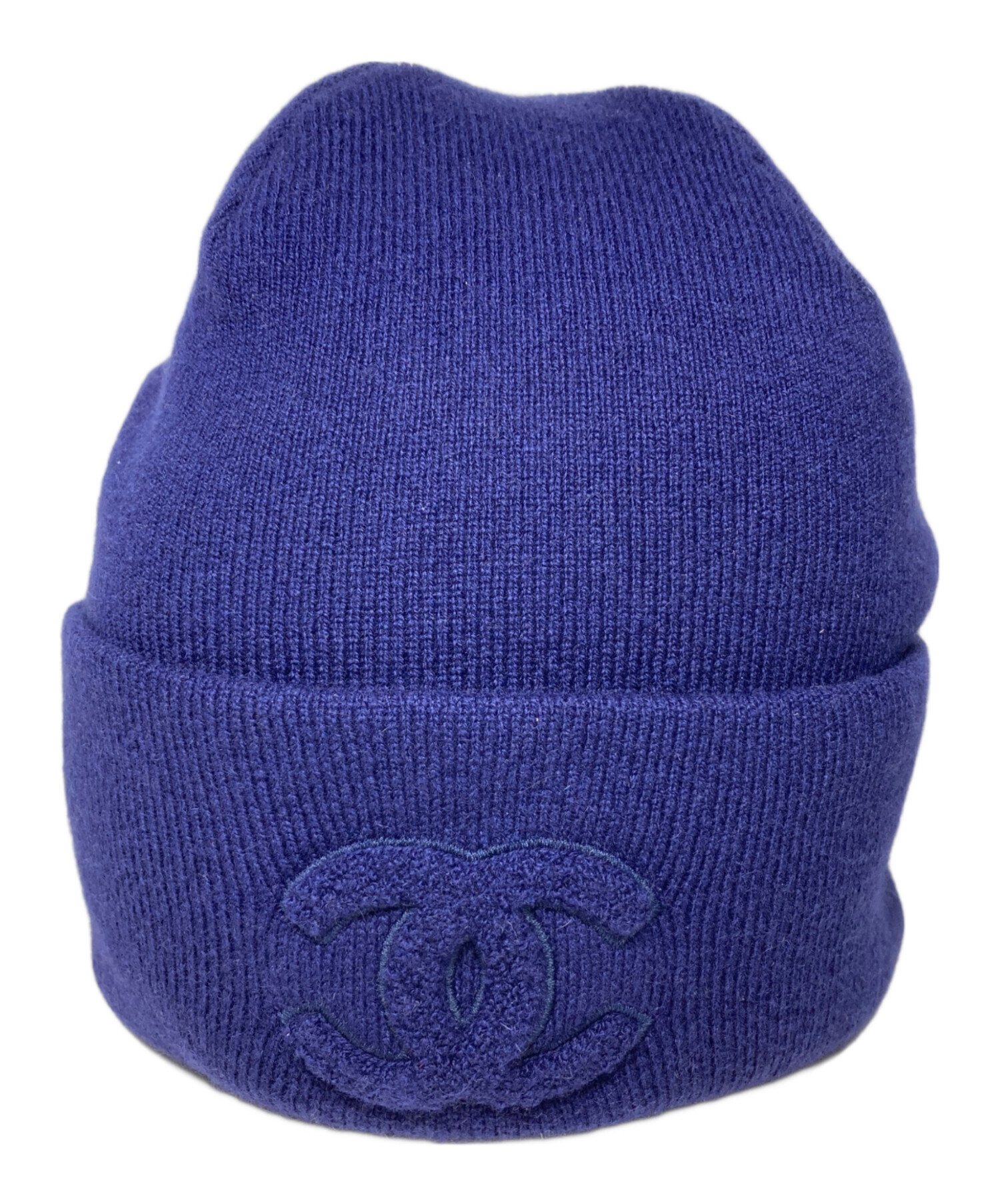 中古・古着通販】CHANEL (シャネル) ニット帽 ネイビー｜ブランド