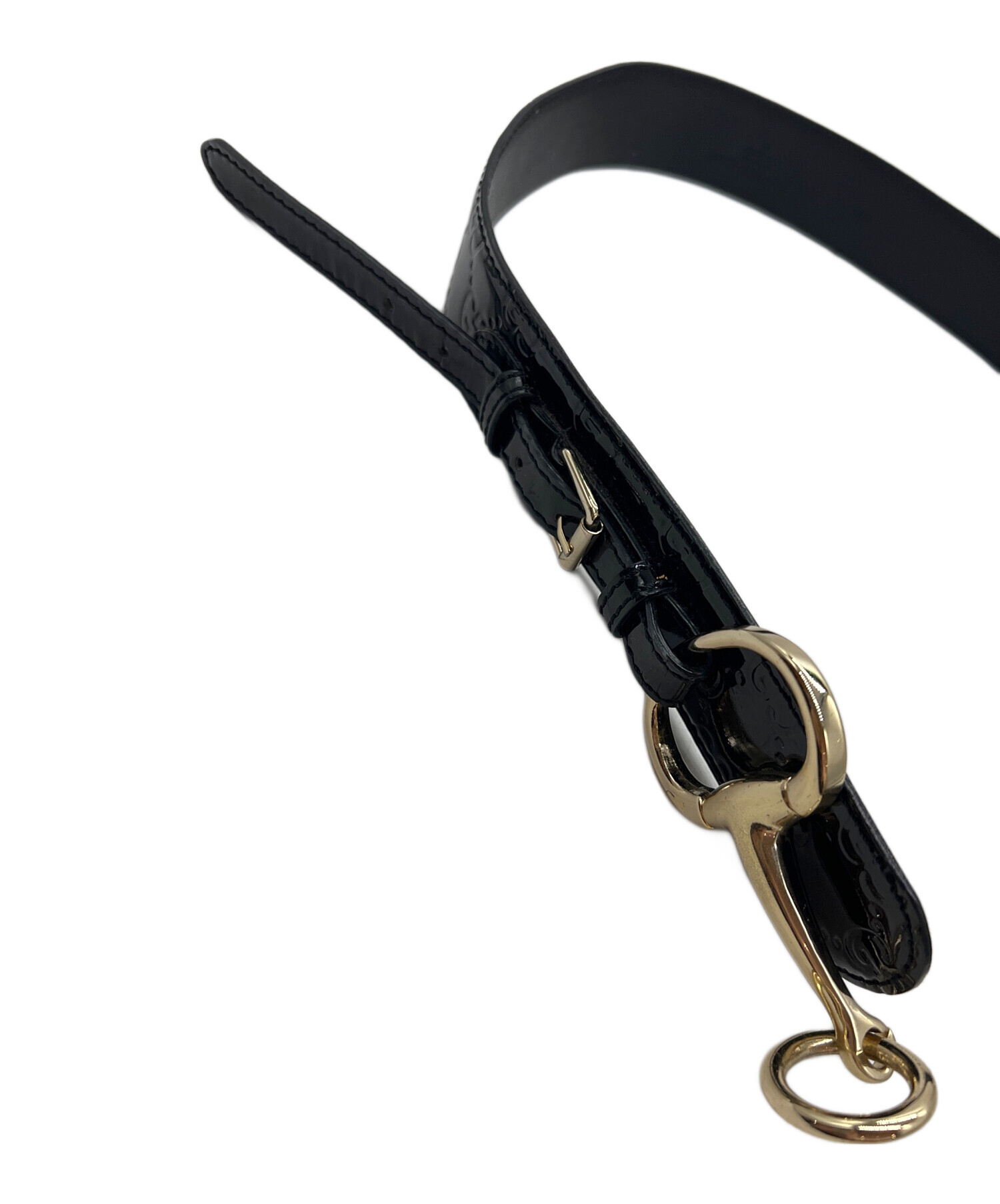 中古・古着通販】GUCCI (グッチ) ホースビットベルト ブラック