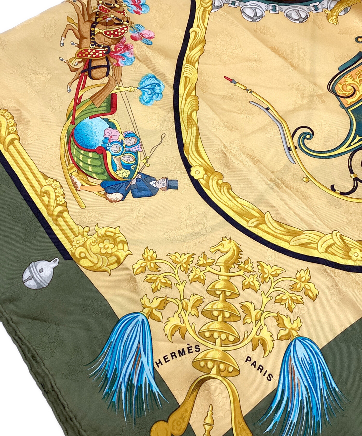 中古・古着通販】HERMES (エルメス) スカーフ イエロー｜ブランド