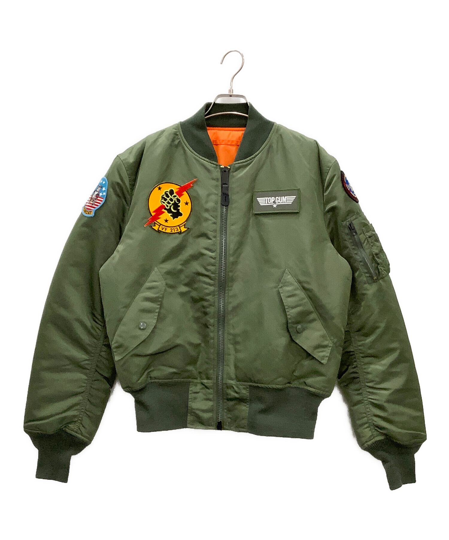 中古・古着通販】ALPHA (アルファ) MA-1ジャケット セージグリーン