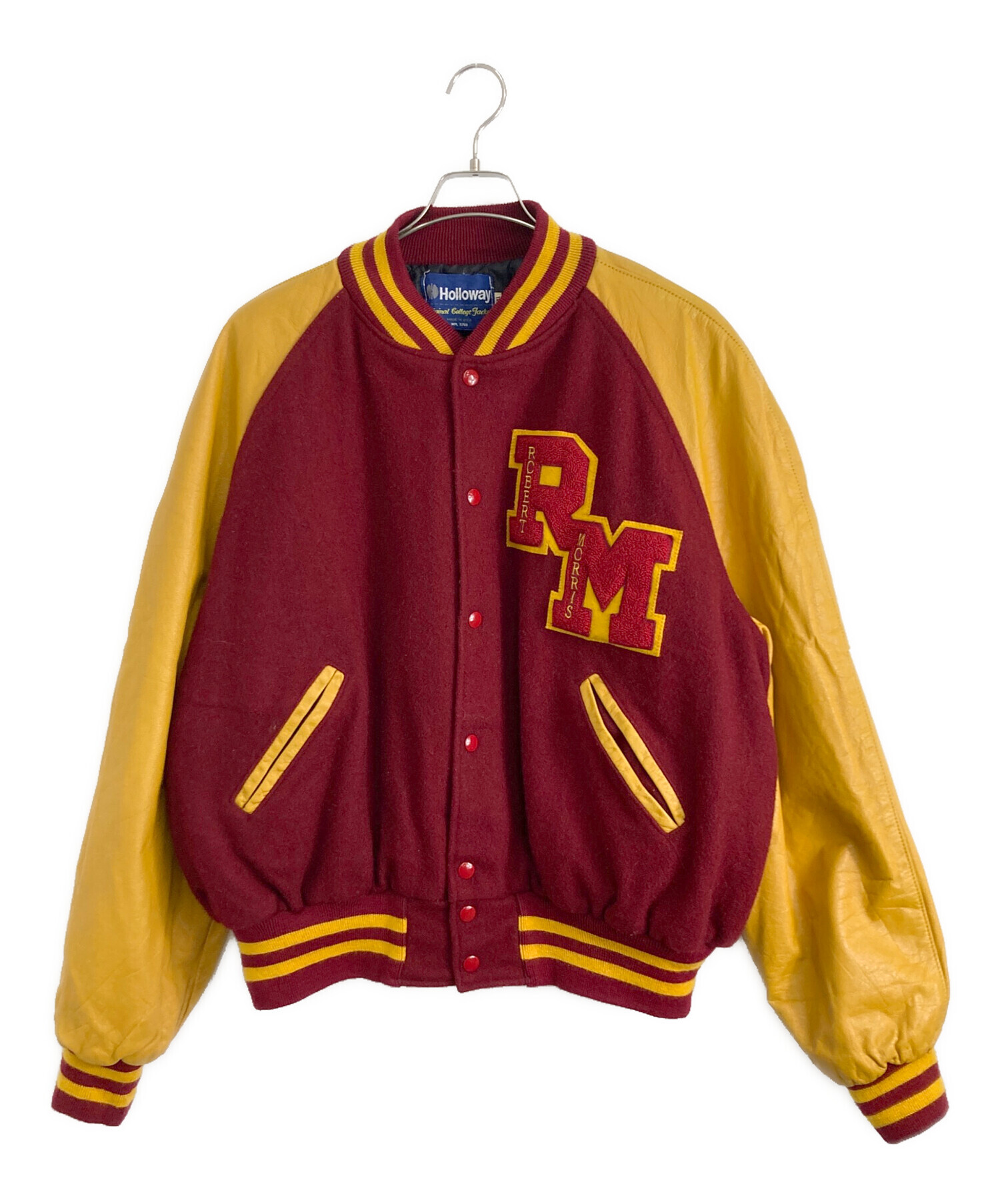 中古・古着通販】Holloway (ホロウェイ) スタジャン レッド×イエロー