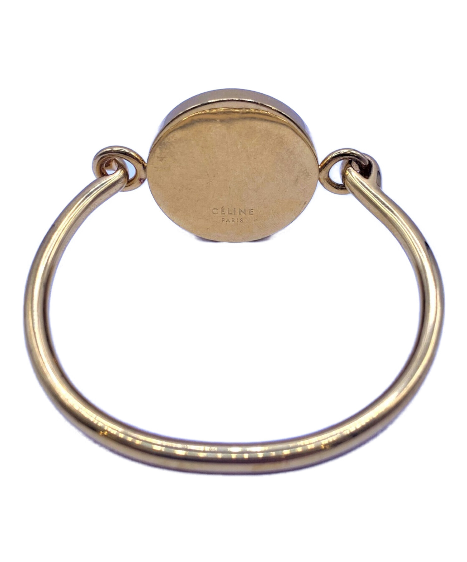 中古・古着通販】CELINE (セリーヌ) コインバングル ゴールド×ホワイト