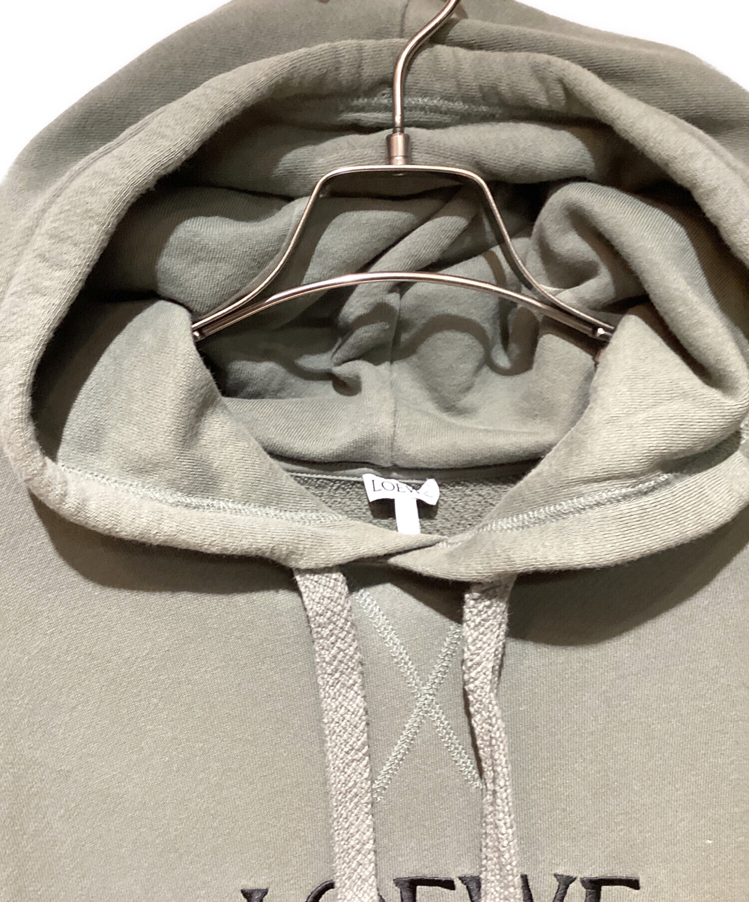 中古・古着通販】LOEWE (ロエベ) アナグラム刺繍ロゴパーカー グリーン