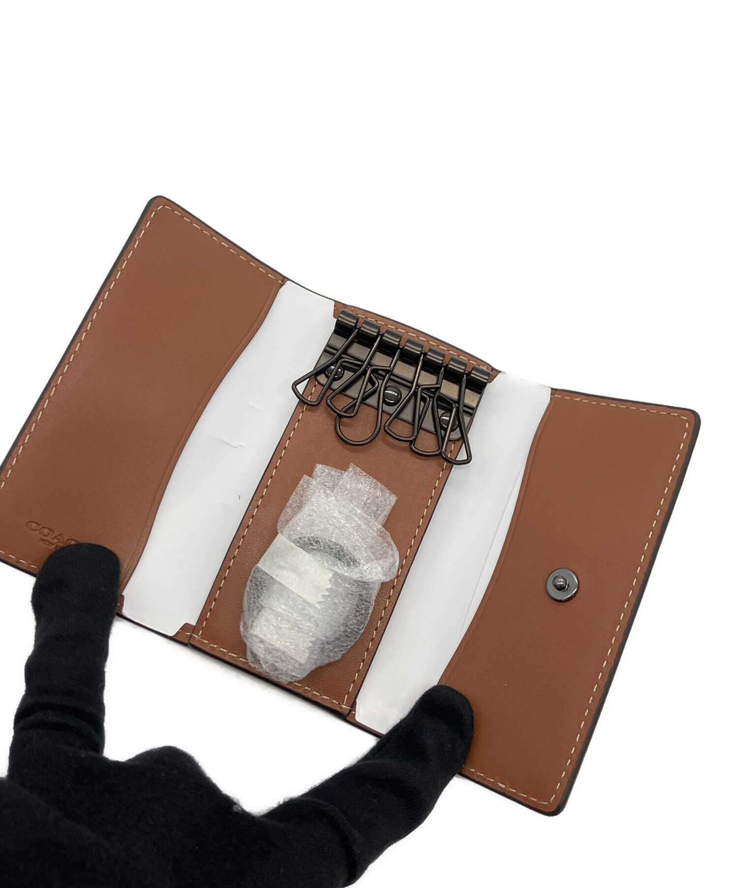 中古・古着通販】COACH (コーチ) 6リングキー ケース ブラウン