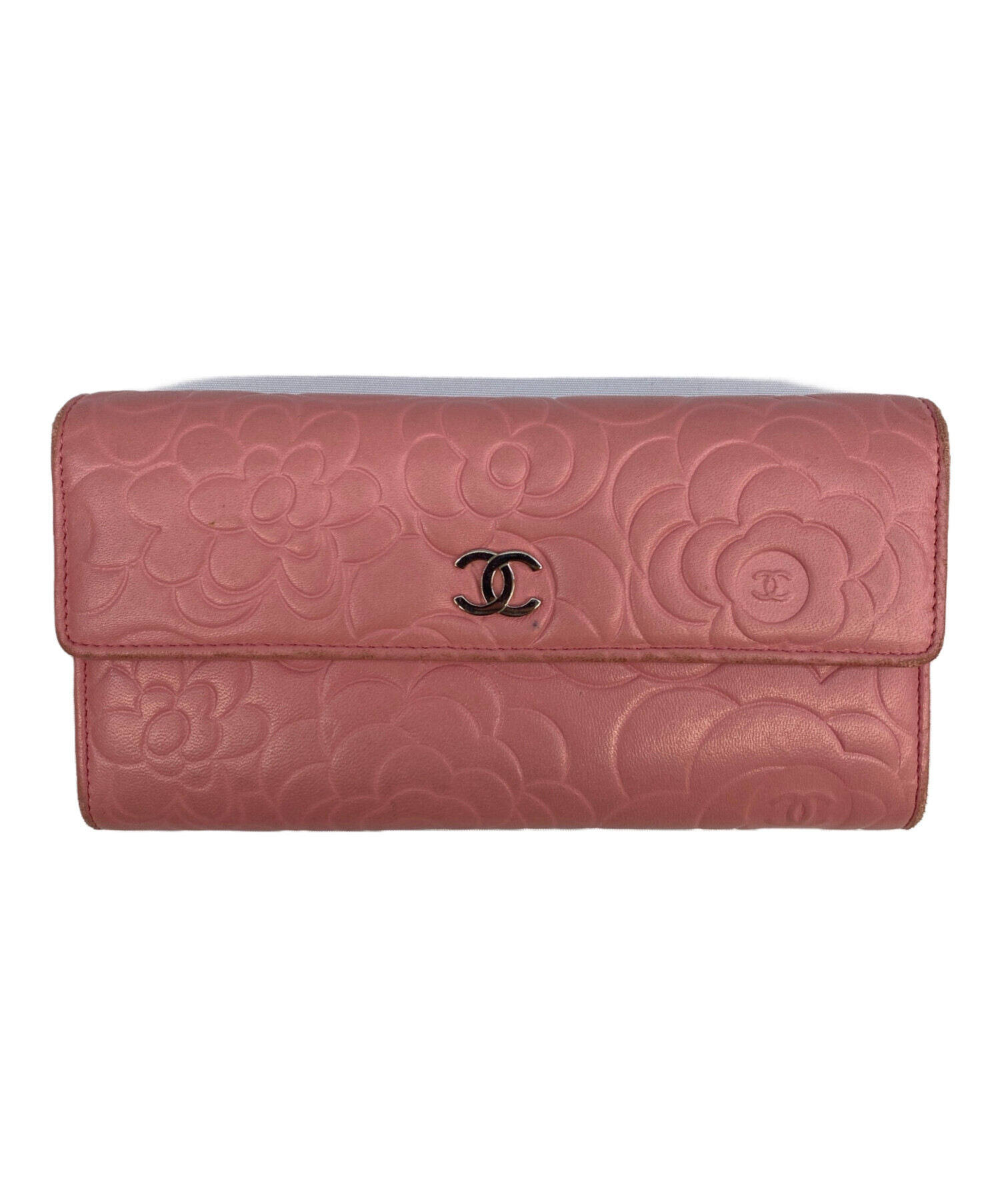 中古・古着通販】CHANEL (シャネル) 長財布 ピンク｜ブランド・古着