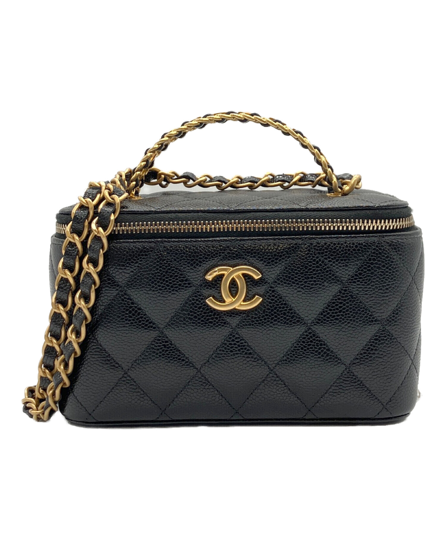 中古・古着通販】CHANEL (シャネル) ロゴハンドルバニティバッグ