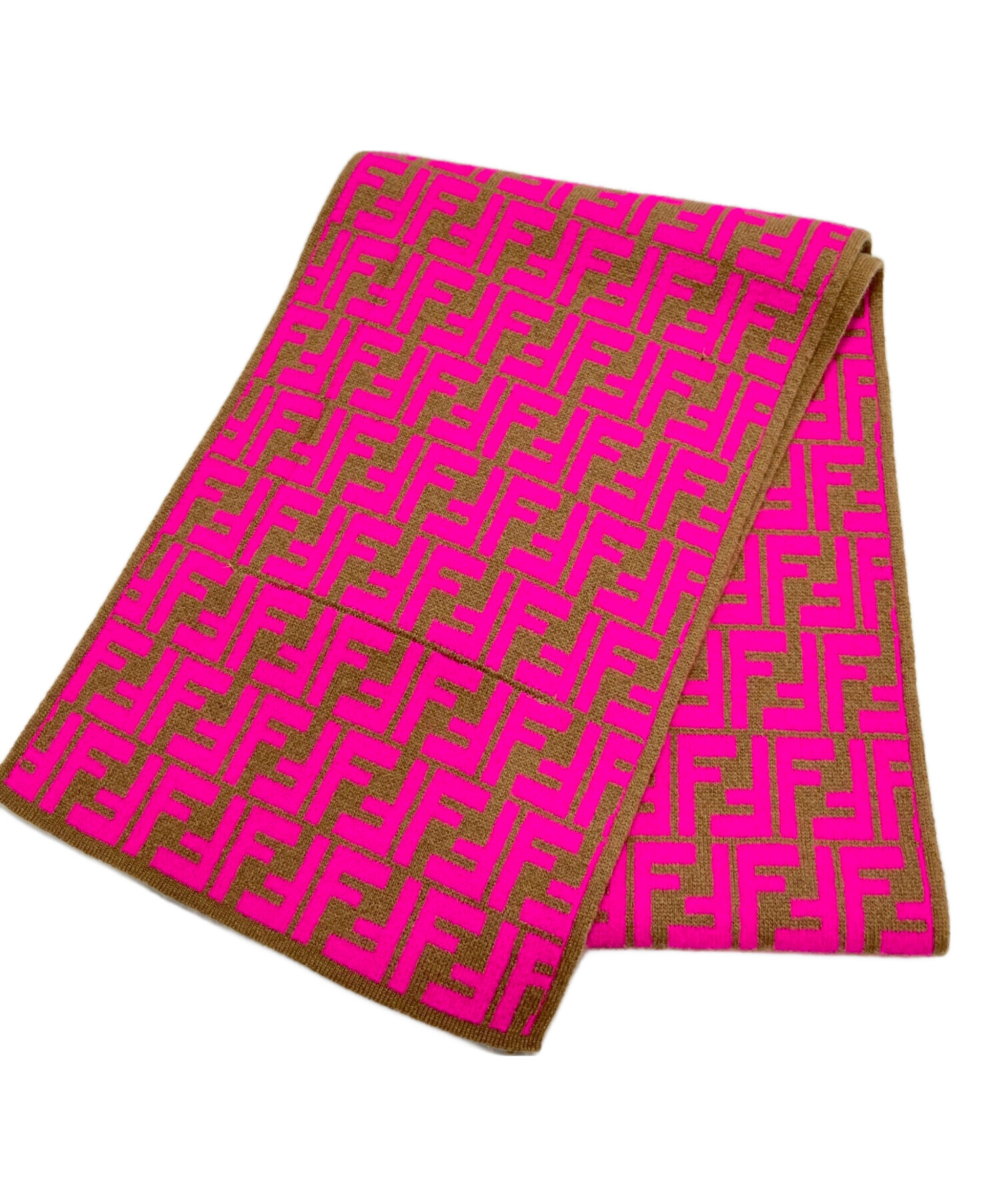 中古・古着通販】FENDI (フェンディ) カシミヤ混 ズッカ切替ロゴ