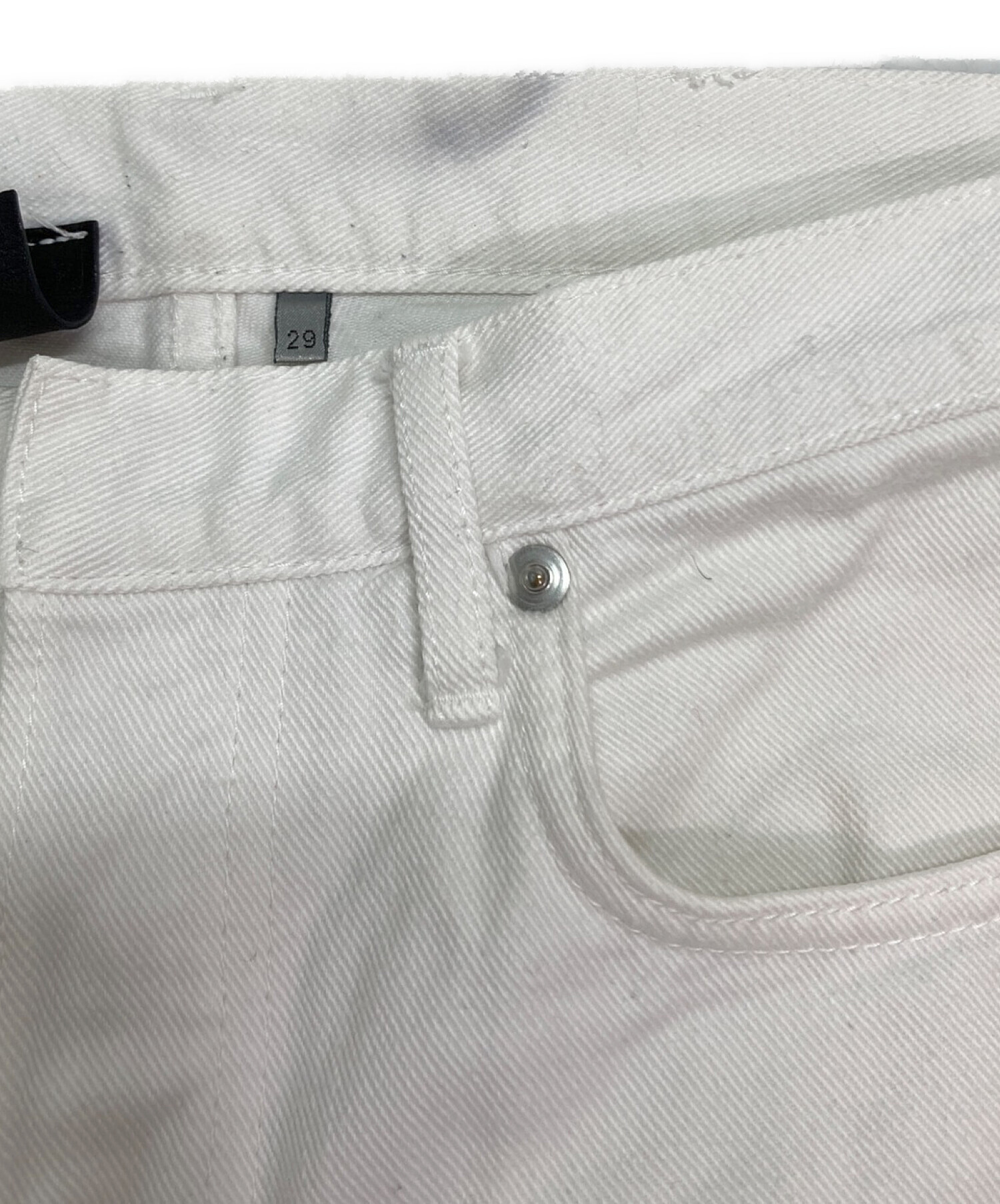 中古・古着通販】DIOR HOMME (ディオール オム) ホワイトデニムパンツ