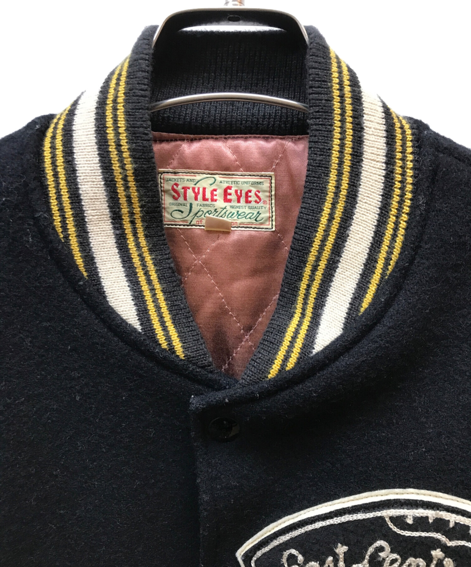 中古・古着通販】STYLE EYES (スタイルアイズ) スタジャン ブラック