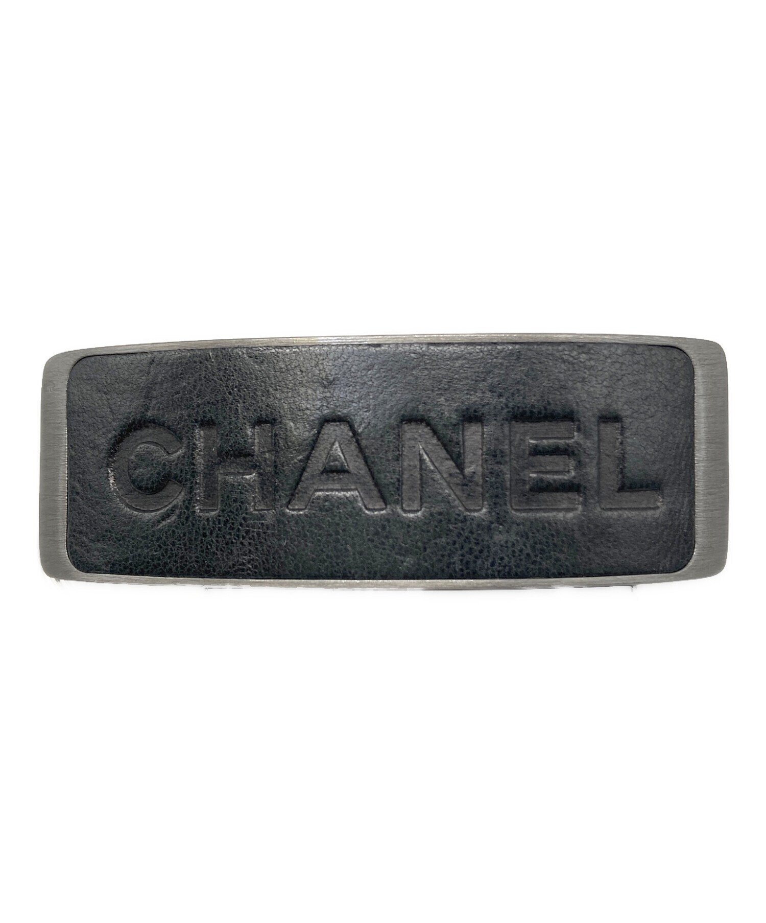 中古・古着通販】CHANEL (シャネル) ロゴバレッタ ブラック｜ブランド