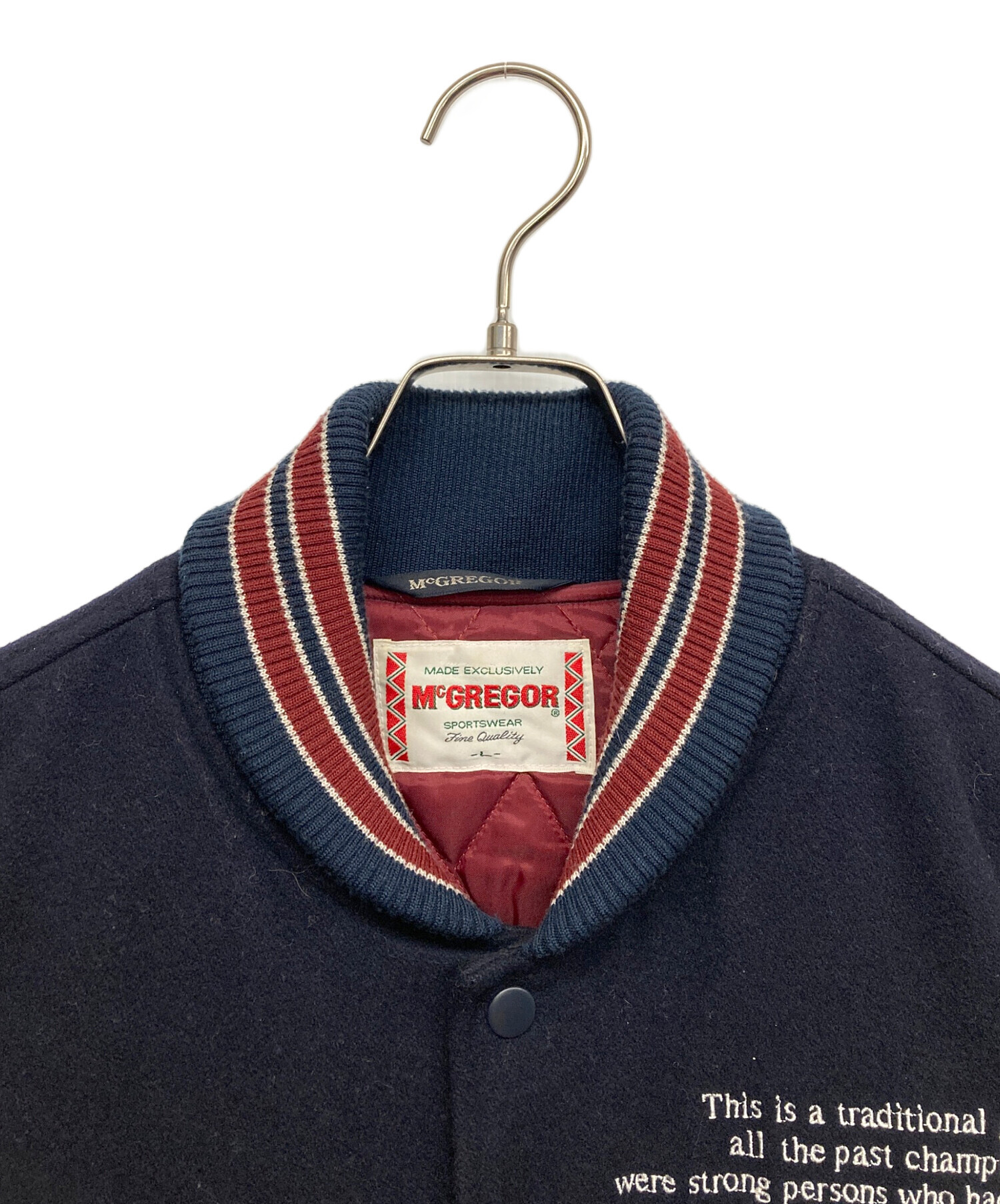 中古・古着通販】McGREGOR (マクレガー) スタジャン ネイビー サイズ:L
