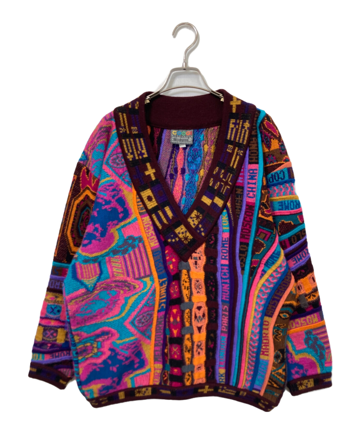 中古・古着通販】Coogi (クージー) Nネック3Dニット マルチカラー