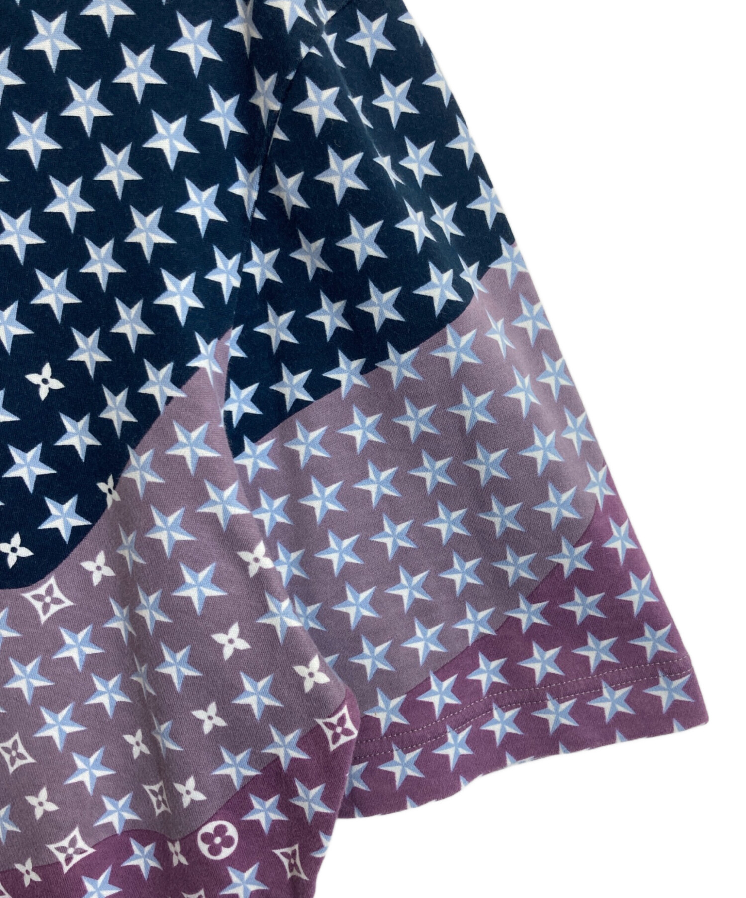 中古・古着通販】LOUIS VUITTON (ルイ ヴィトン) 総柄Tシャツ ネイビー