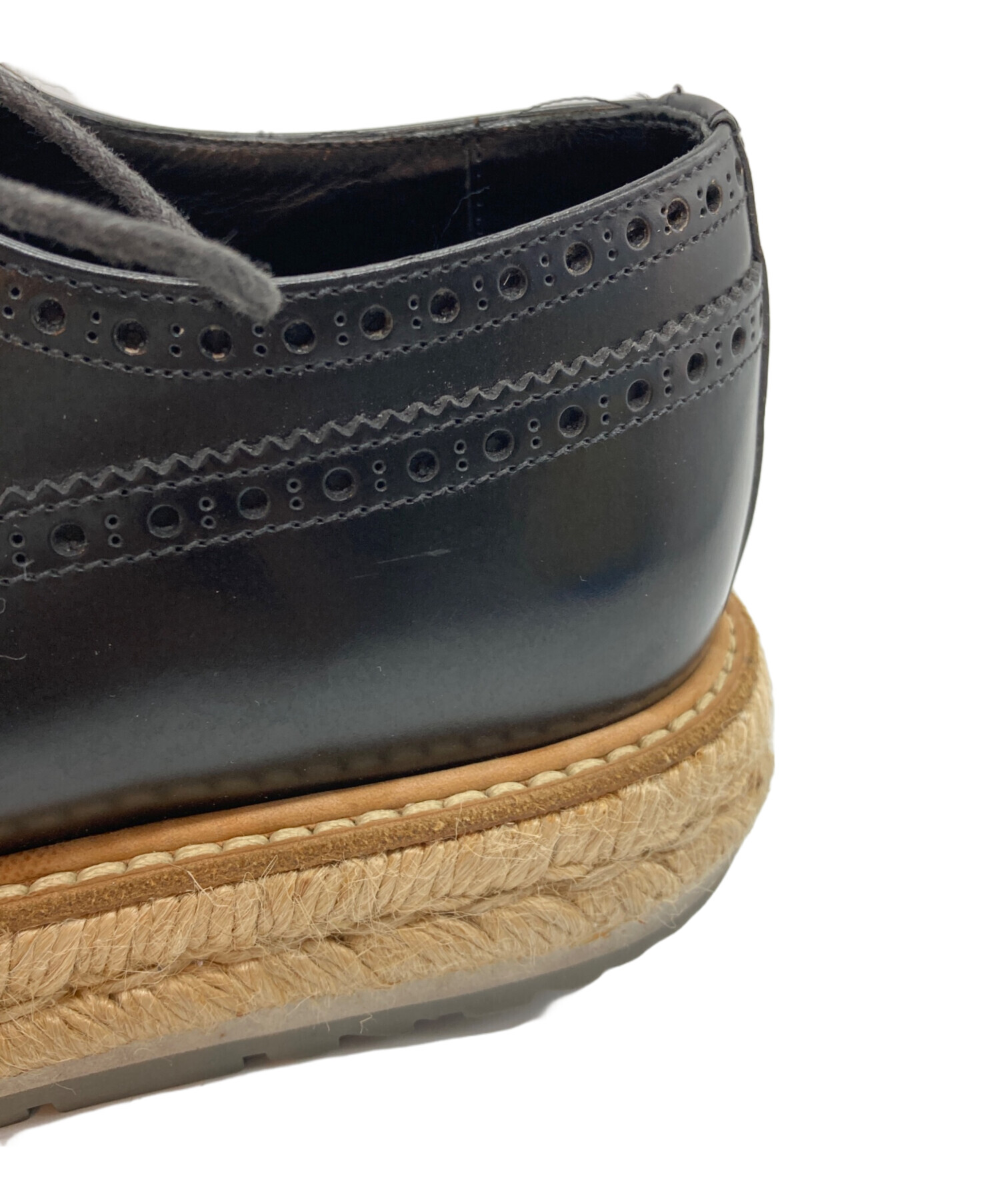 中古・古着通販】PRADA (プラダ) エスパドリーユウィングチップ