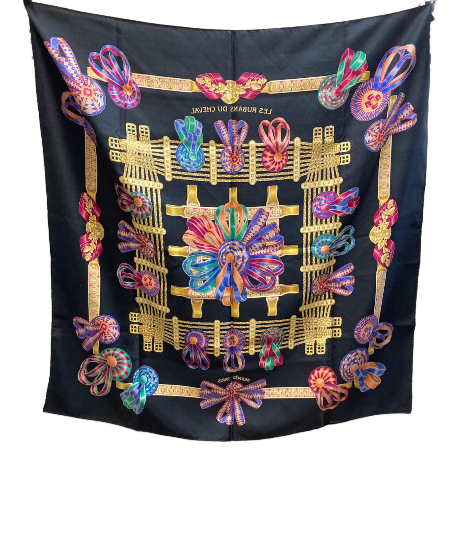 中古・古着通販】HERMES (エルメス) 馬のリボンシルクスカーフ