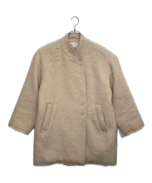 中古・古着通販】louren (ローレン) shaggy half coat アイボリー