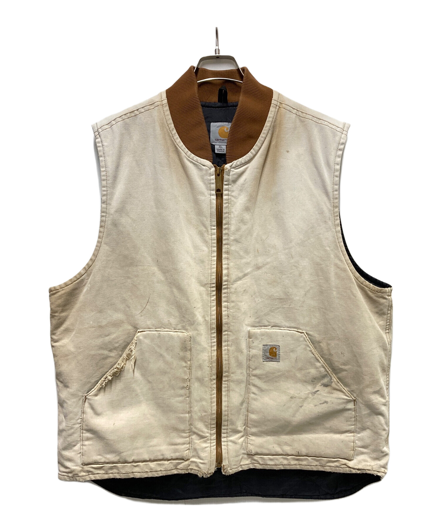 中古・古着通販】CarHartt (カーハート) ダックベスト ベージュ サイズ