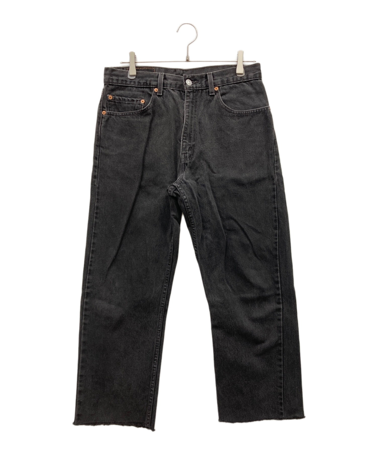 中古・古着通販】LEVI'S (リーバイス) 505後染めブラックデニムパンツ