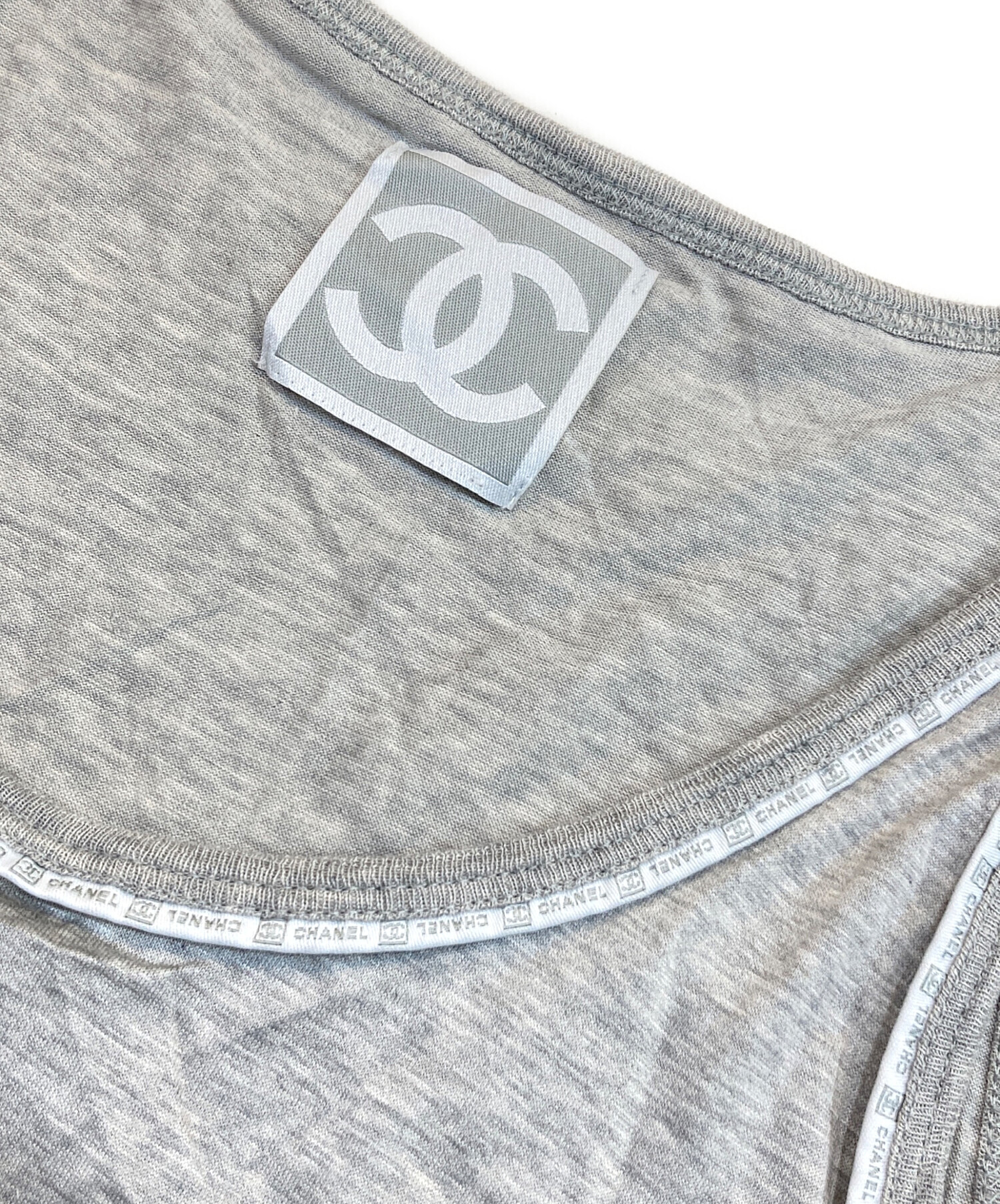 中古・古着通販】CHANEL (シャネル) ココマークタンクトップ グレー
