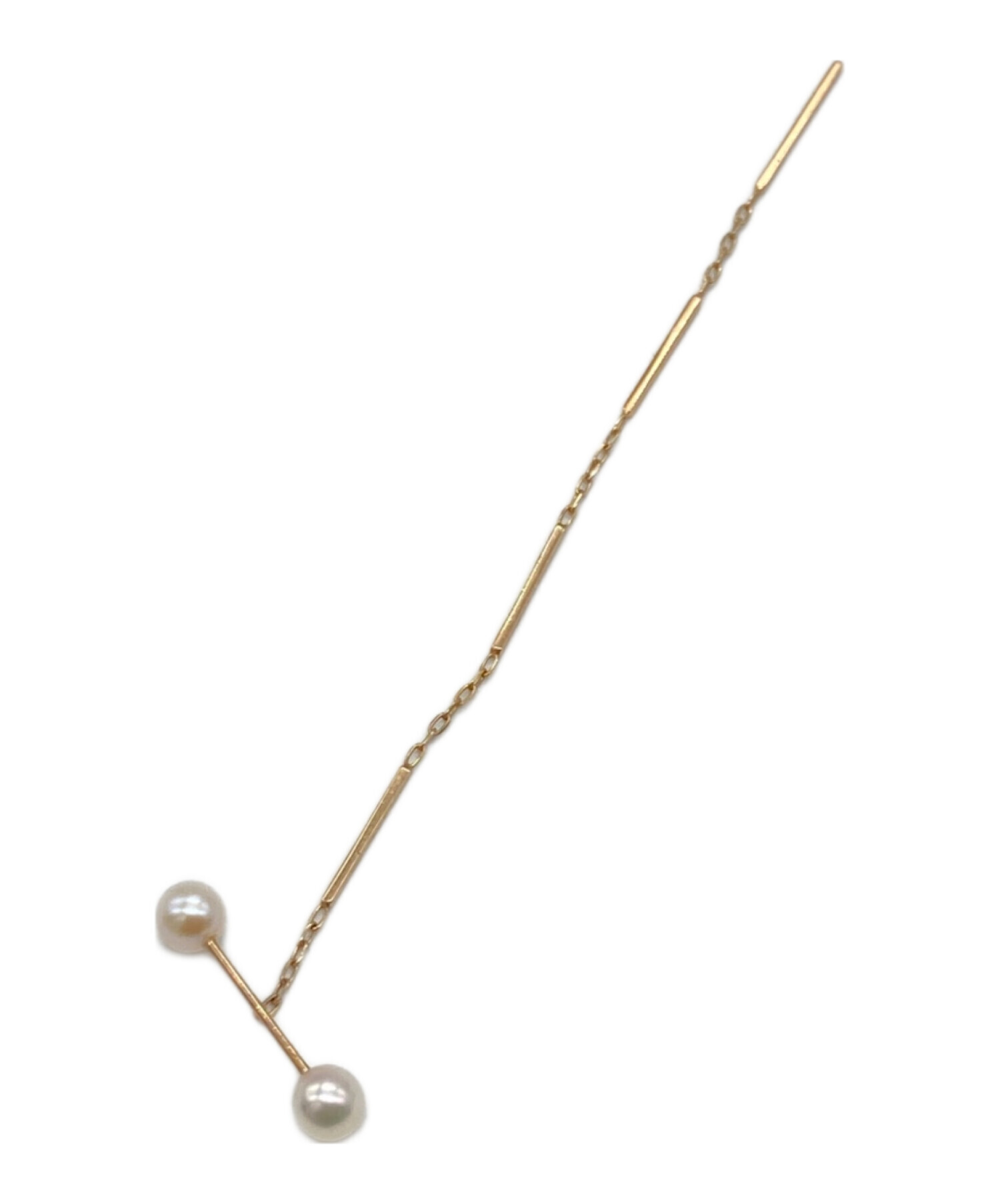 中古・古着通販】Hirotaka (ヒロタカ) Toggle W Pearl Chain ピアス