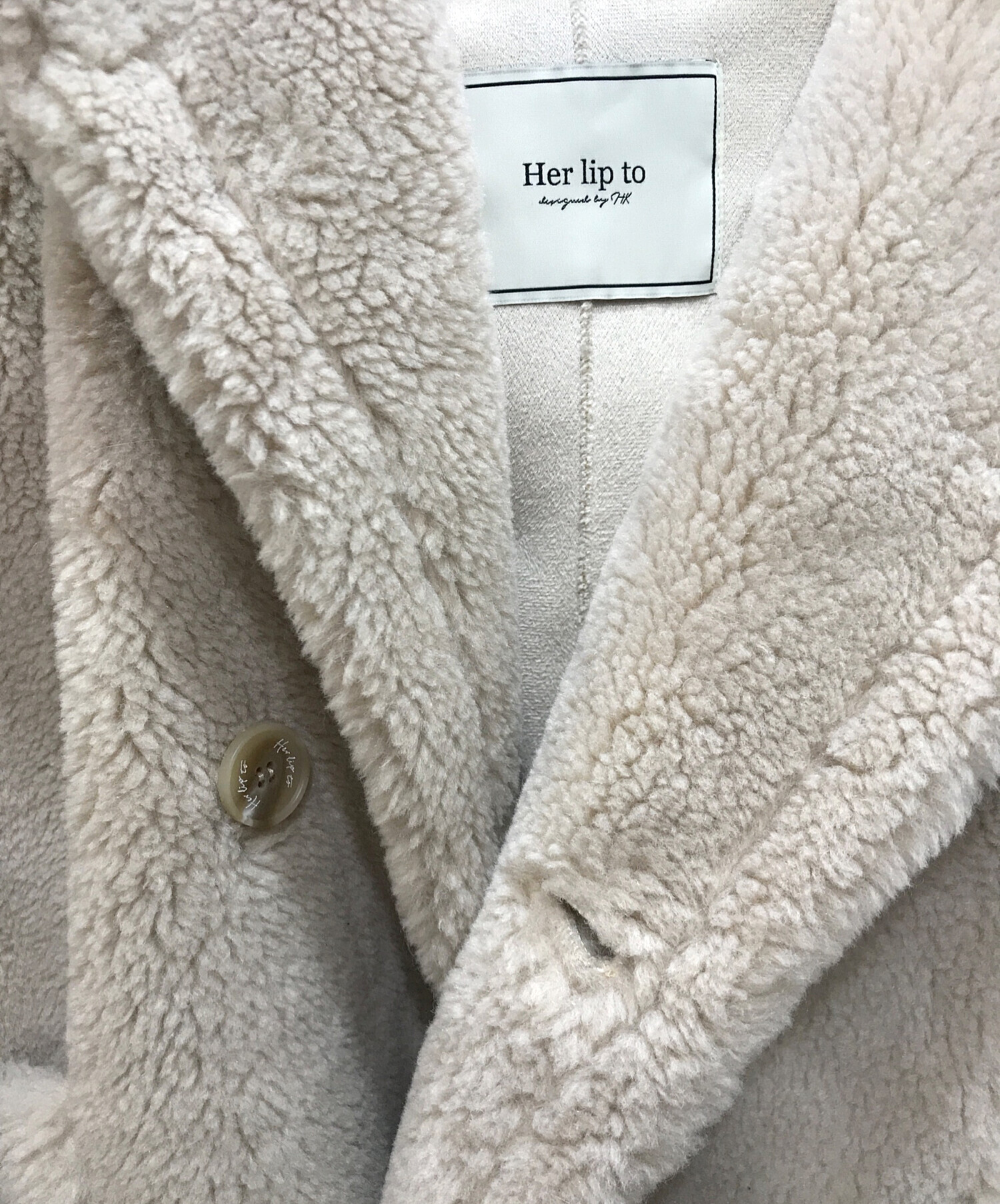 中古・古着通販】HER LIP TO (ハーリップトゥ) Fleur Shearling Boa