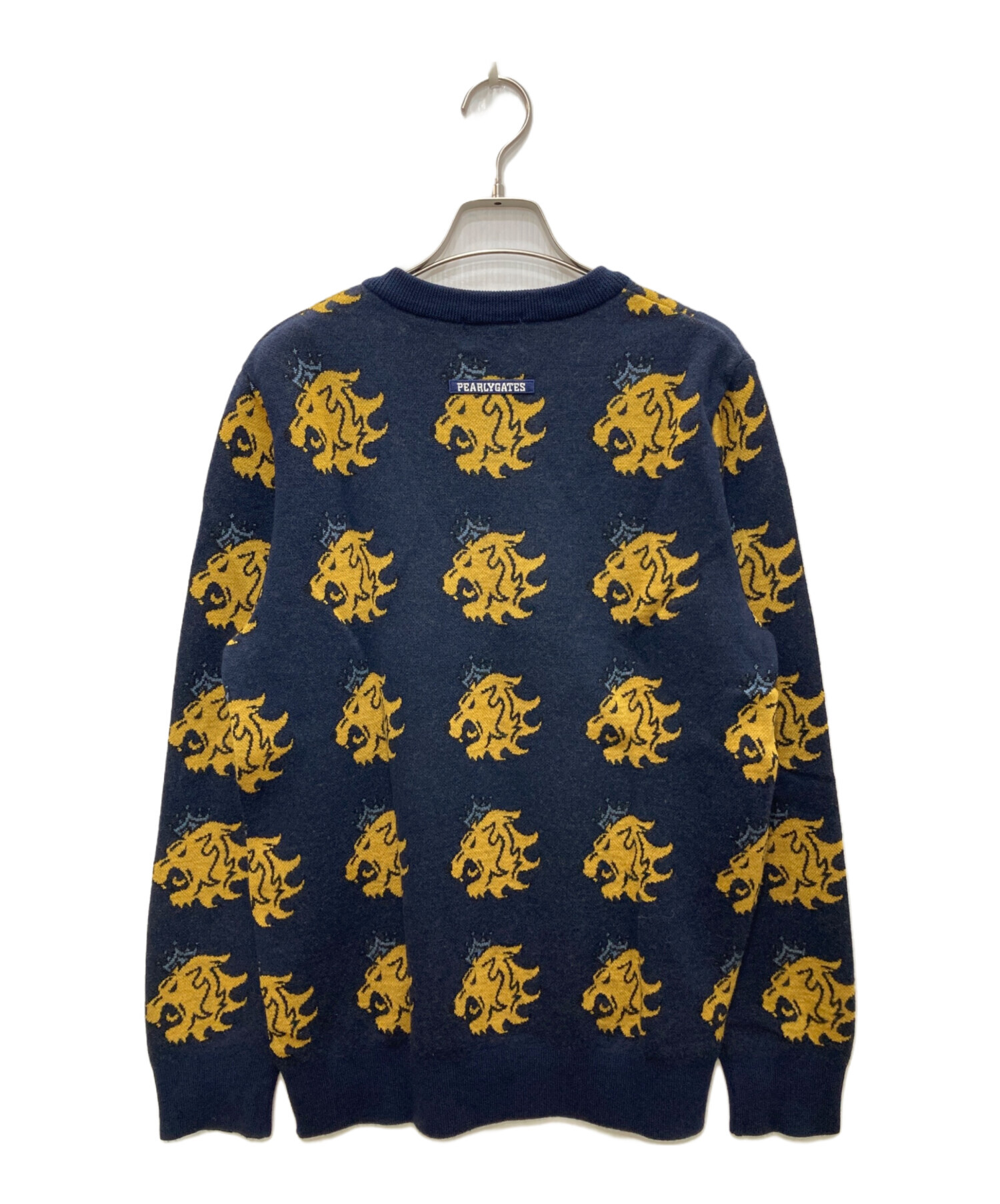 中古・古着通販】PEARLY GATES (パーリーゲイツ) 総柄ニット ネイビー