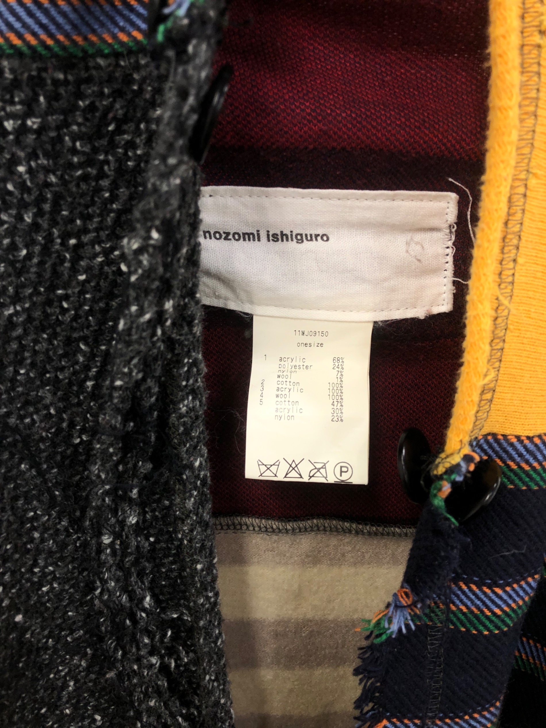 中古・古着通販】NOZOMI ISHIGURO (ノゾミイシグロ) パッチワーク