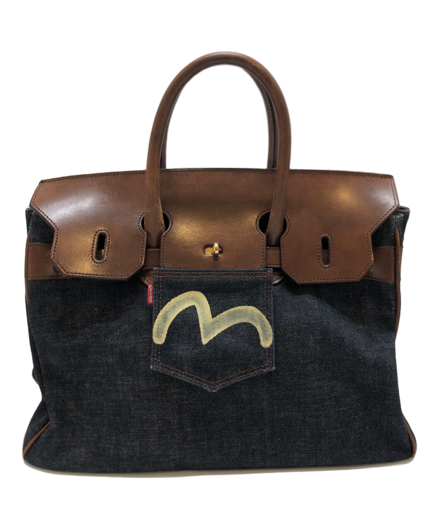 中古・古着通販】EVISU (エヴィス) デニムバッグ インディゴ サイズ