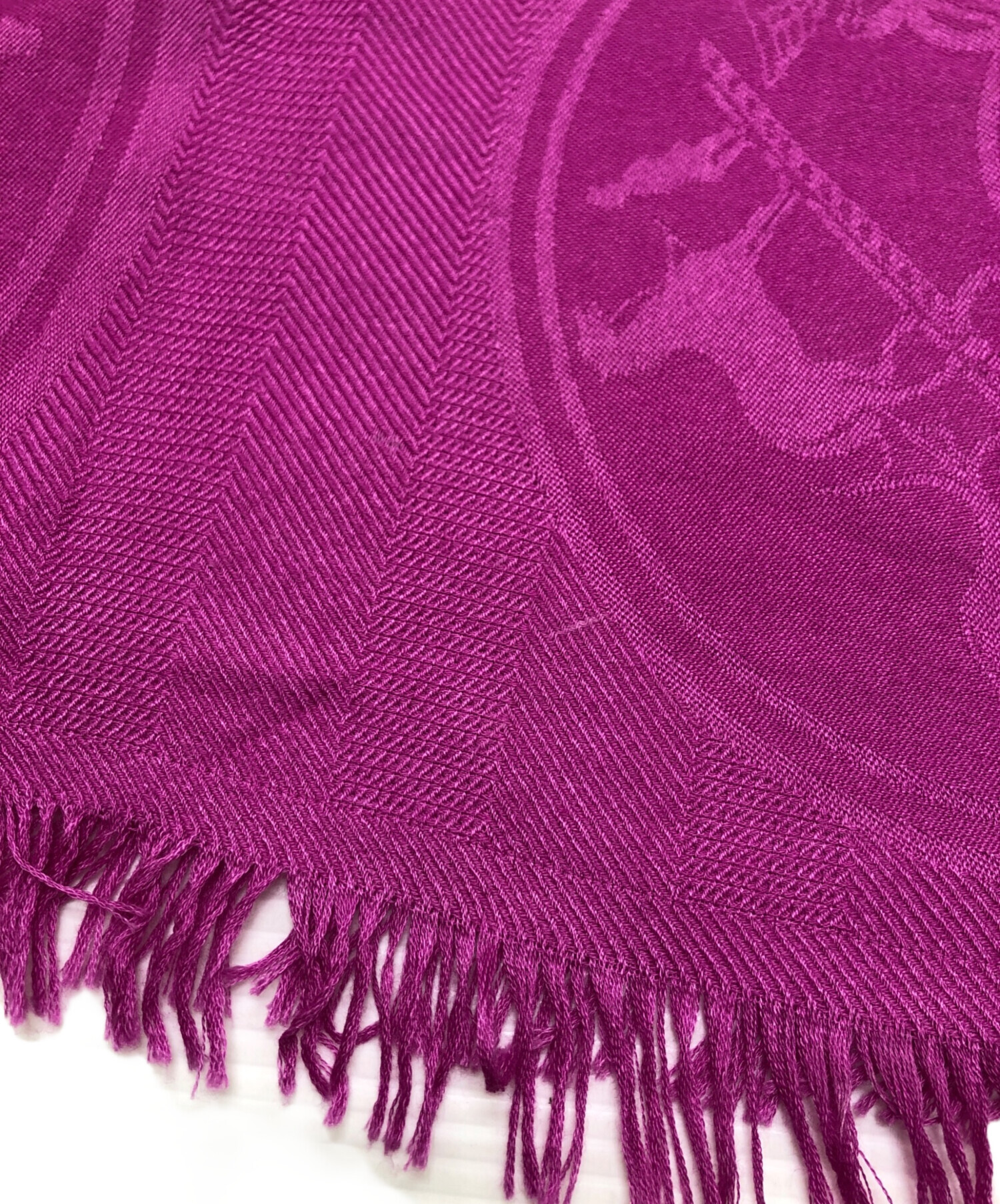 中古・古着通販】HERMES (エルメス) カシミヤシルクストール ピンク